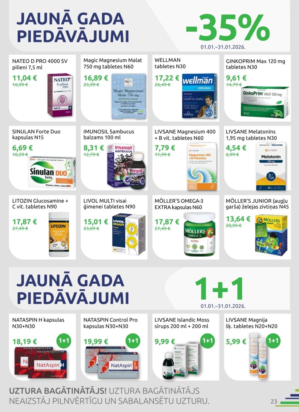 benu - BENU APTIEKA (01.01.2026 - 31.01.2026) - page: 23