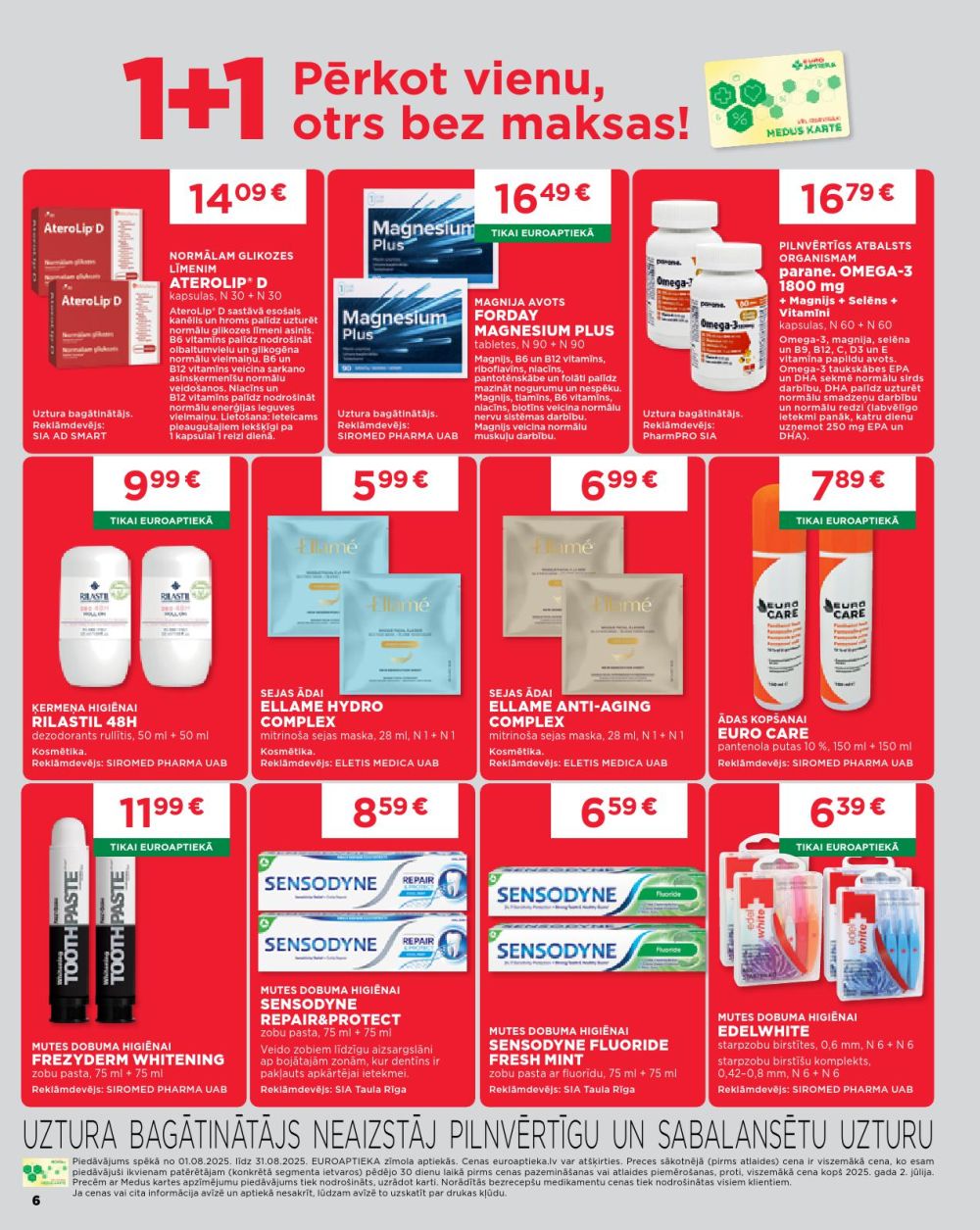 euroaptieka - EUROAPTIEKA (01.08.2025 - 31.08.2025) - page: 6