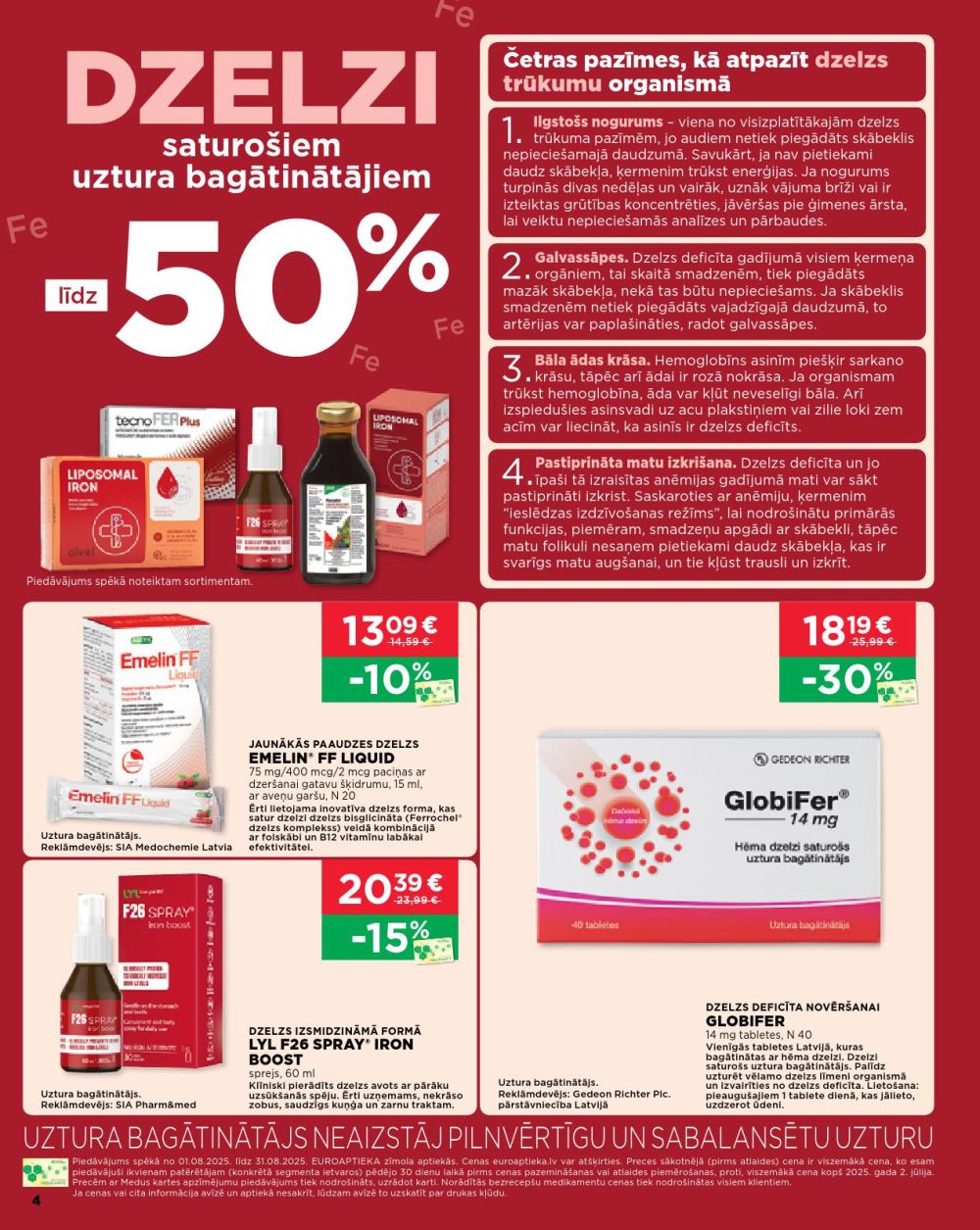 euroaptieka - EUROAPTIEKA (01.08.2025 - 31.08.2025) - page: 4