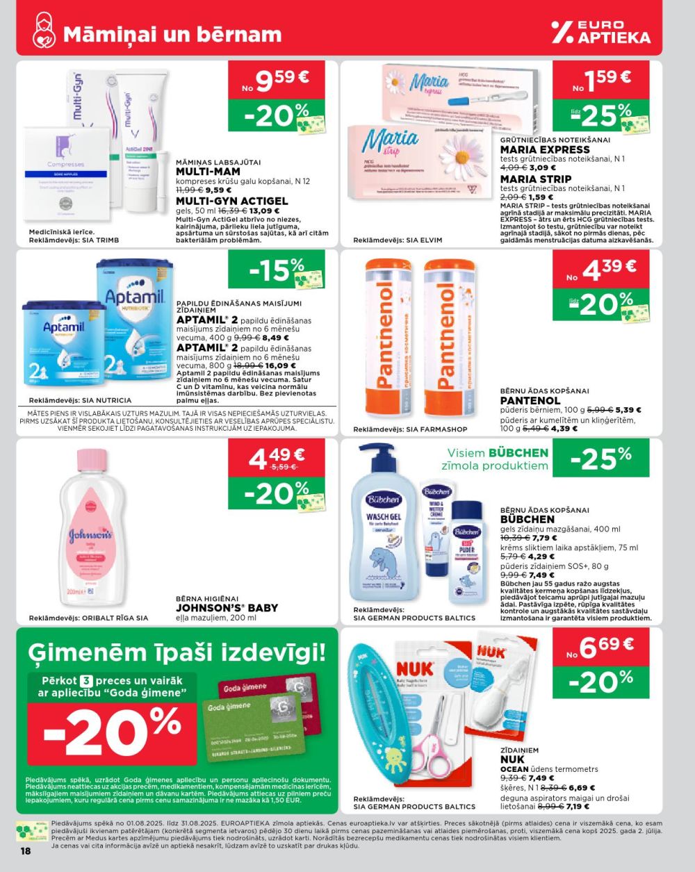euroaptieka - EUROAPTIEKA (01.08.2025 - 31.08.2025) - page: 18