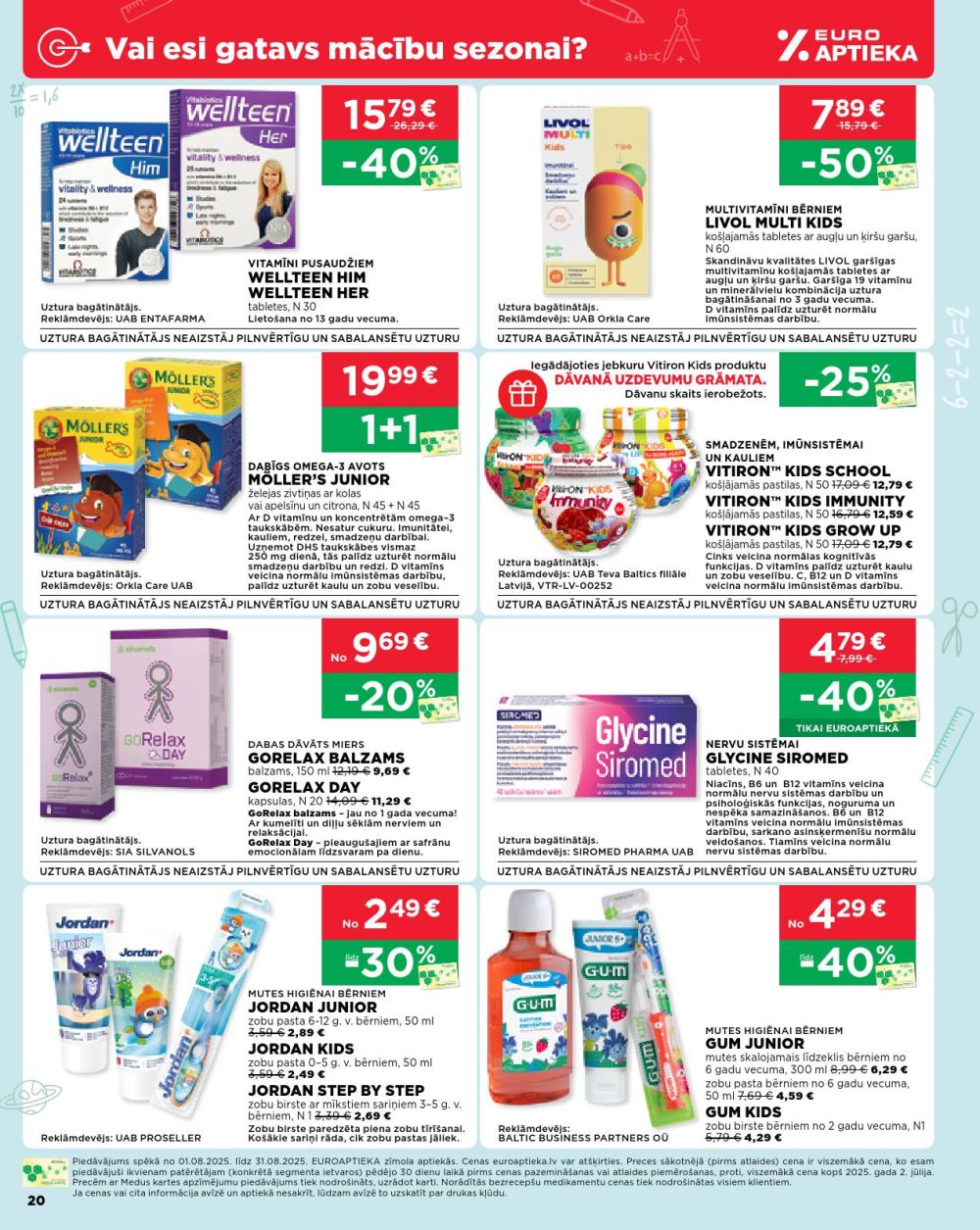 euroaptieka - EUROAPTIEKA (01.08.2025 - 31.08.2025) - page: 20