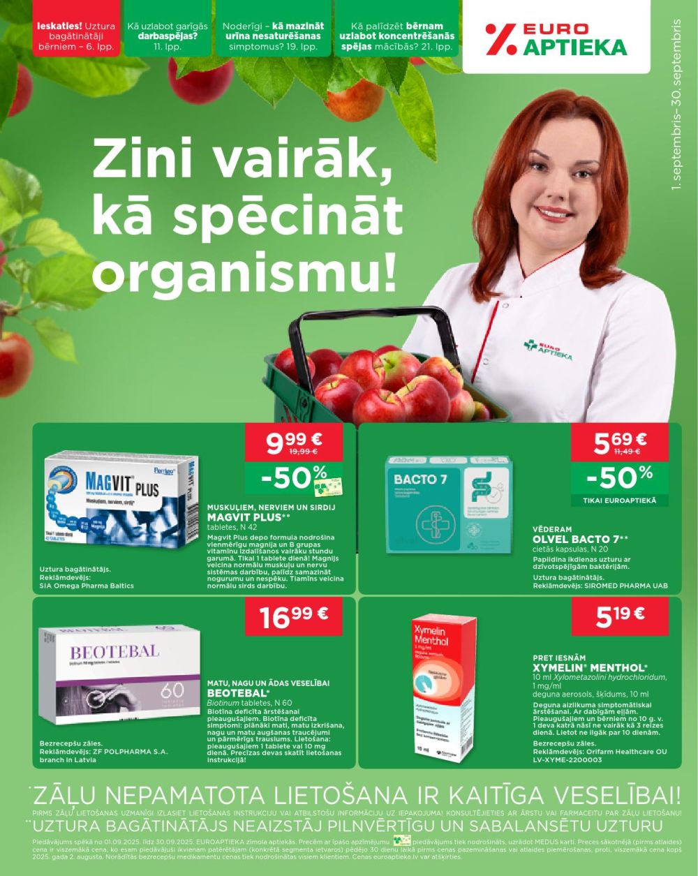 euroaptieka - EUROAPTIEKA (01.09.2025 - 30.09.2025)