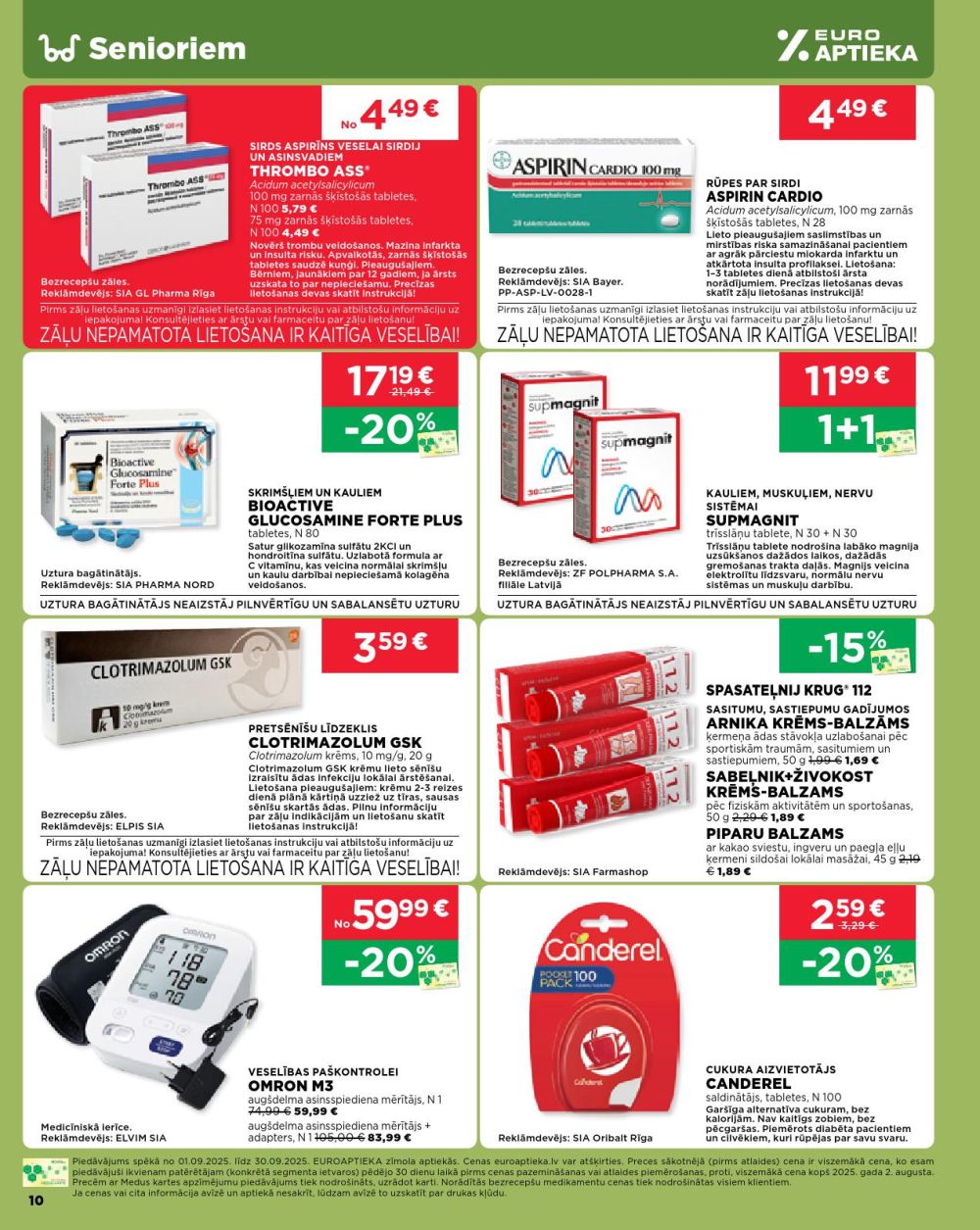 euroaptieka - EUROAPTIEKA (01.09.2025 - 30.09.2025) - page: 10