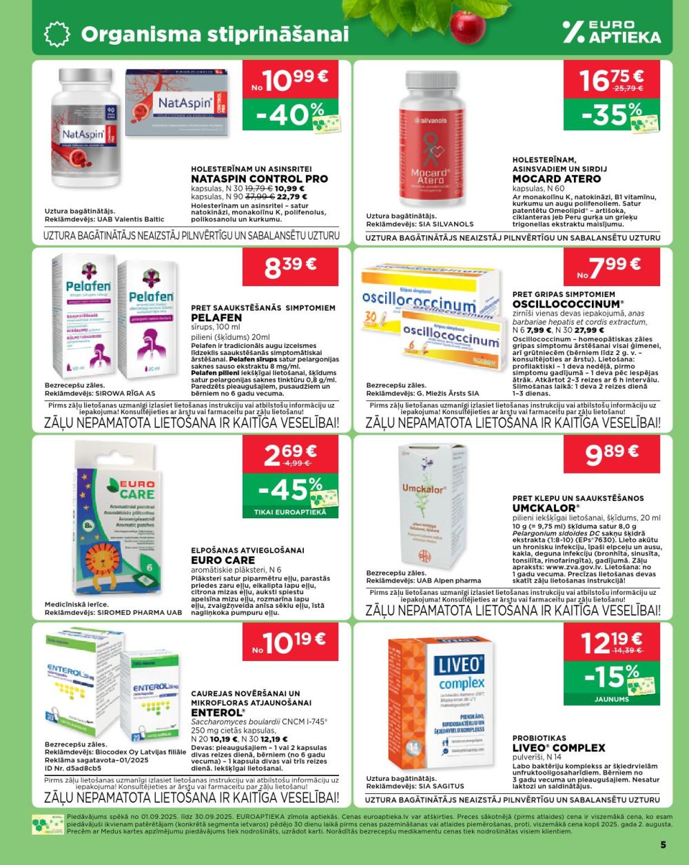 euroaptieka - EUROAPTIEKA (01.09.2025 - 30.09.2025) - page: 5