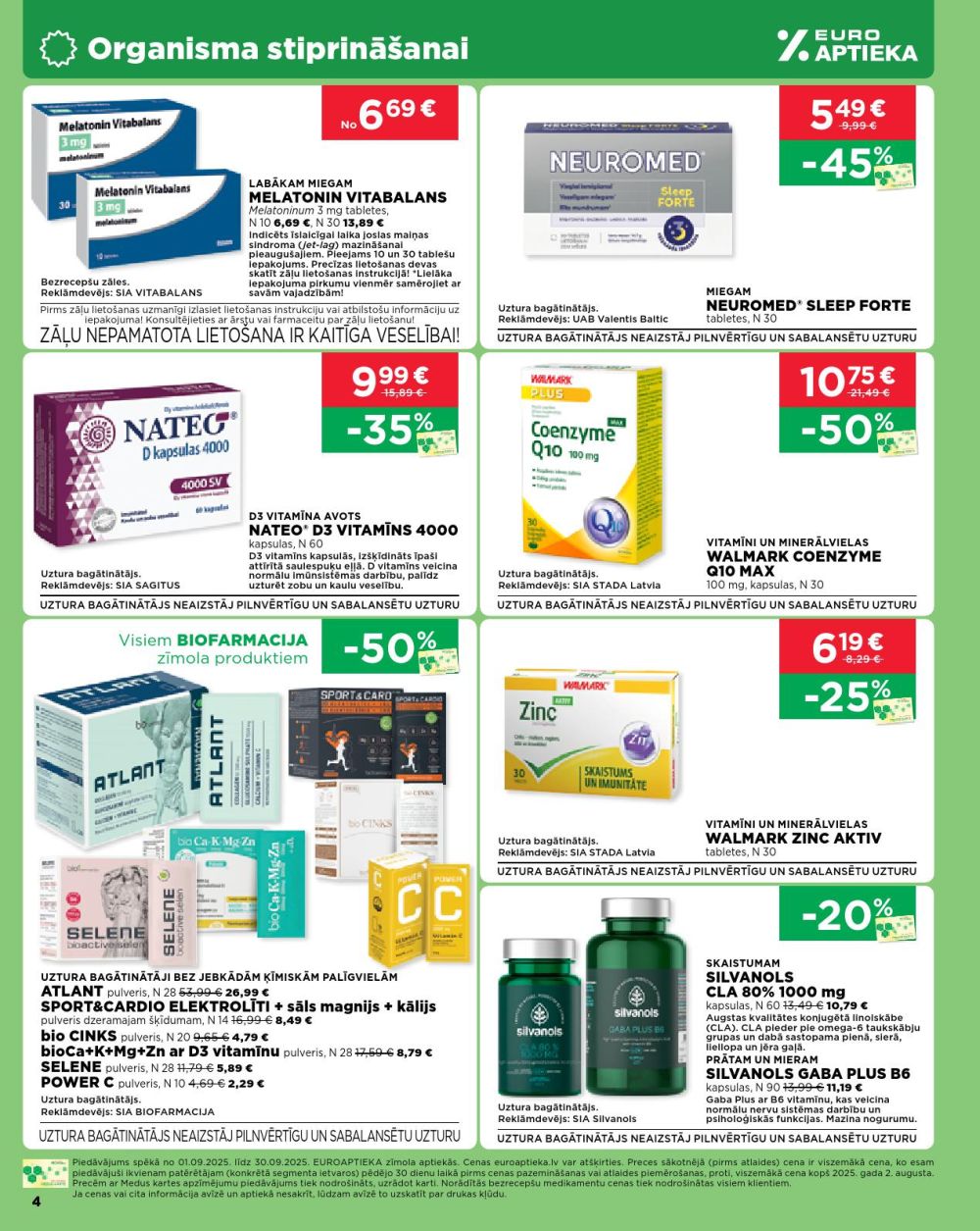 euroaptieka - EUROAPTIEKA (01.09.2025 - 30.09.2025) - page: 4