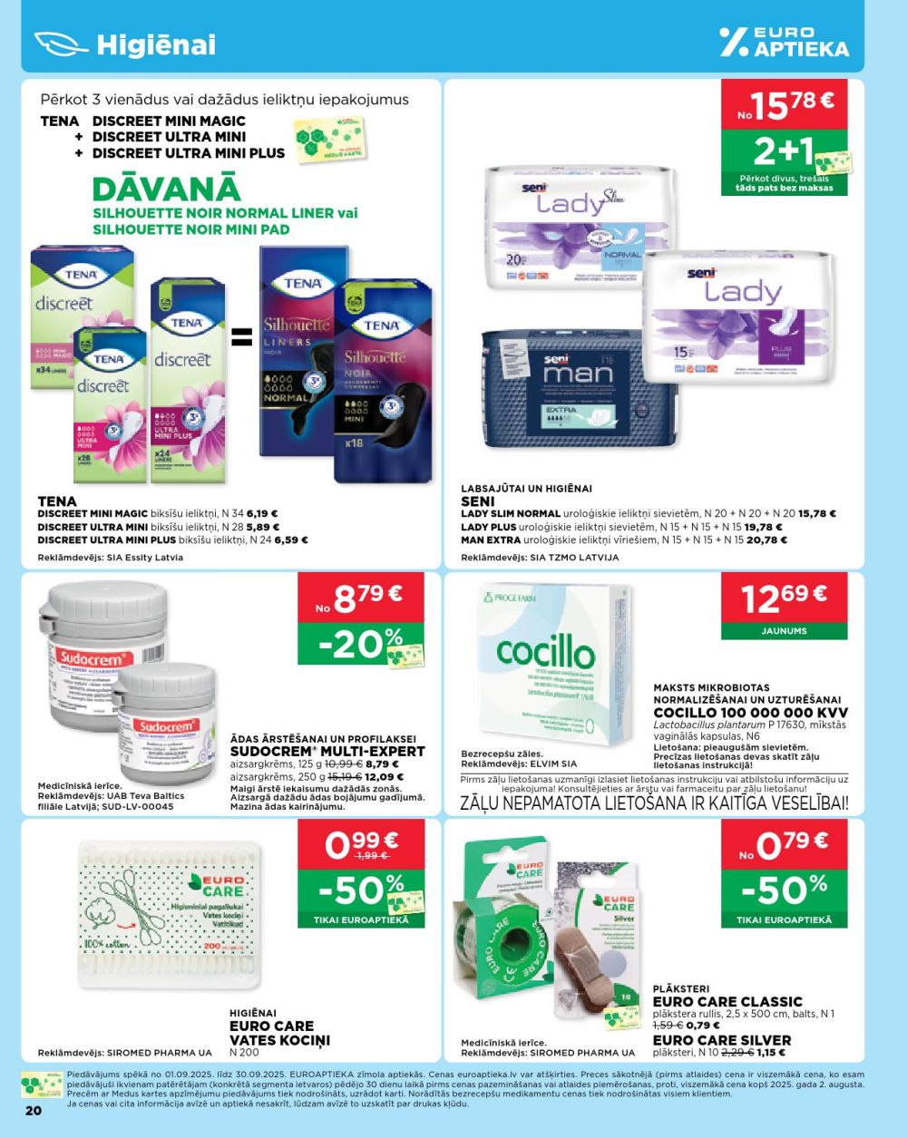 euroaptieka - EUROAPTIEKA (01.09.2025 - 30.09.2025) - page: 20