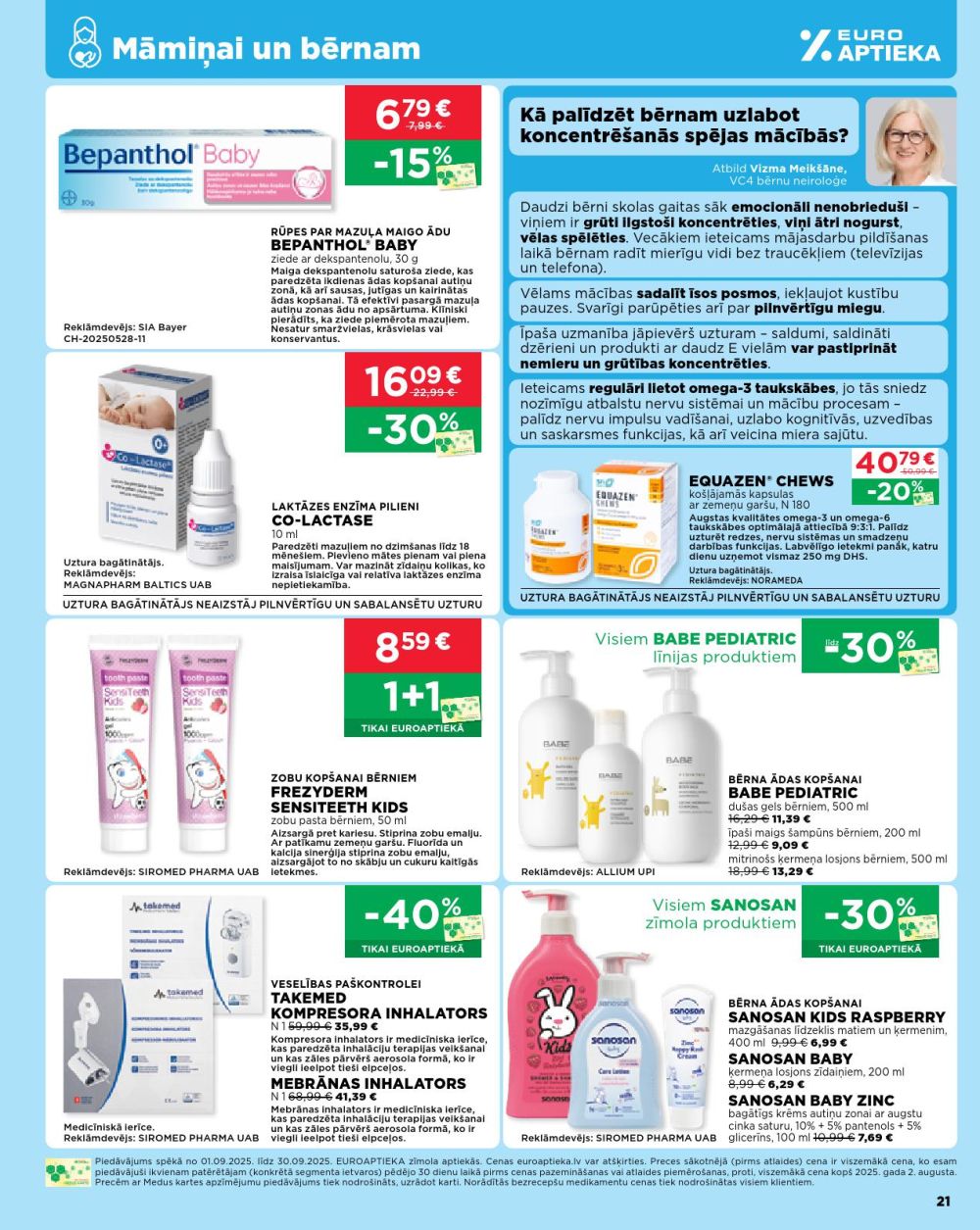 euroaptieka - EUROAPTIEKA (01.09.2025 - 30.09.2025) - page: 21