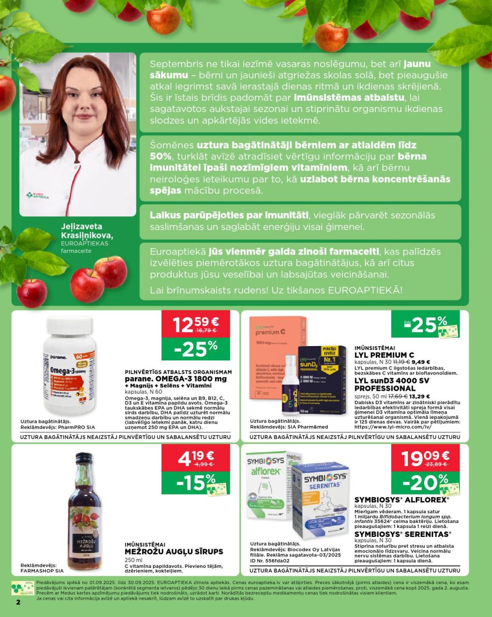 euroaptieka - EUROAPTIEKA (01.09.2025 - 30.09.2025) - page: 2