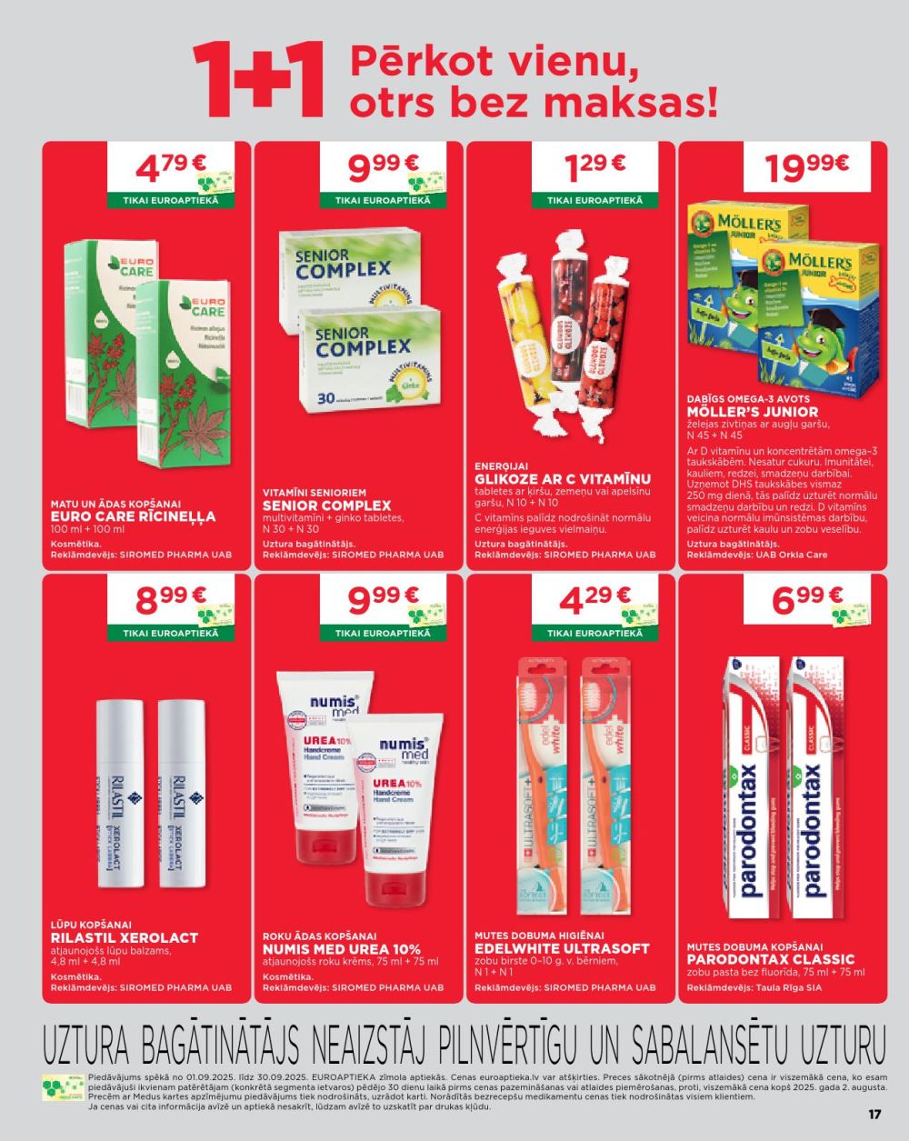 euroaptieka - EUROAPTIEKA (01.09.2025 - 30.09.2025) - page: 17