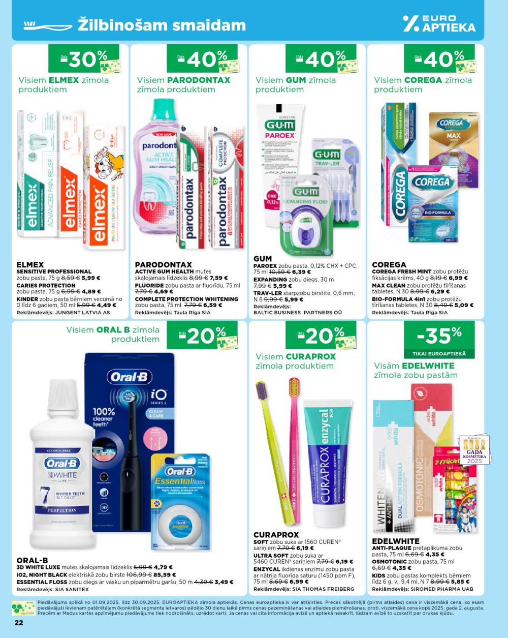 euroaptieka - EUROAPTIEKA (01.09.2025 - 30.09.2025) - page: 22