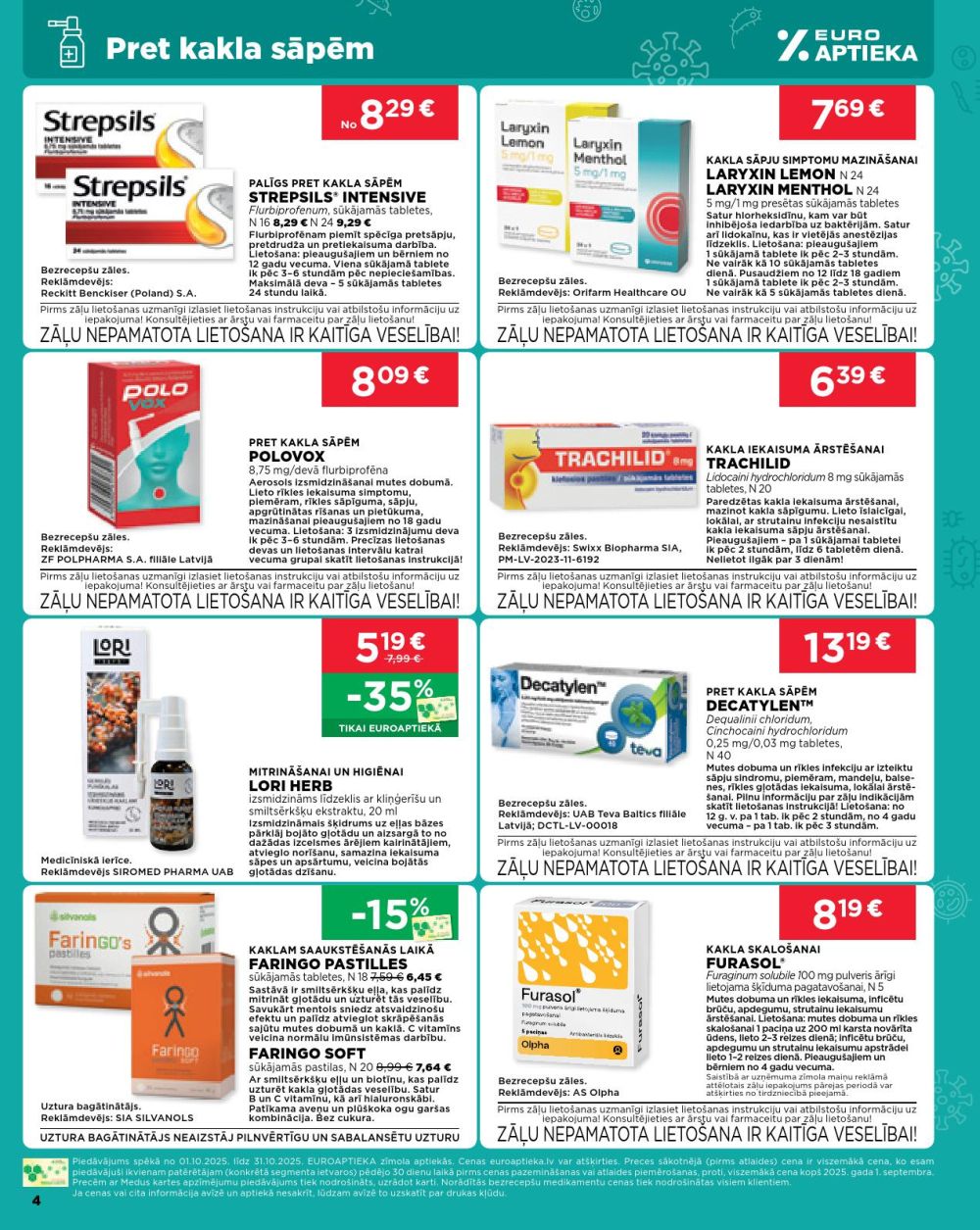 euroaptieka - EUROAPTIEKA (01.10.2025 - 31.10.2025) - page: 4