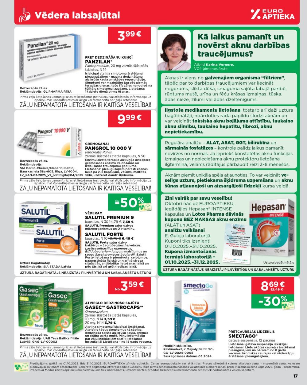 euroaptieka - EUROAPTIEKA (01.10.2025 - 31.10.2025) - page: 17