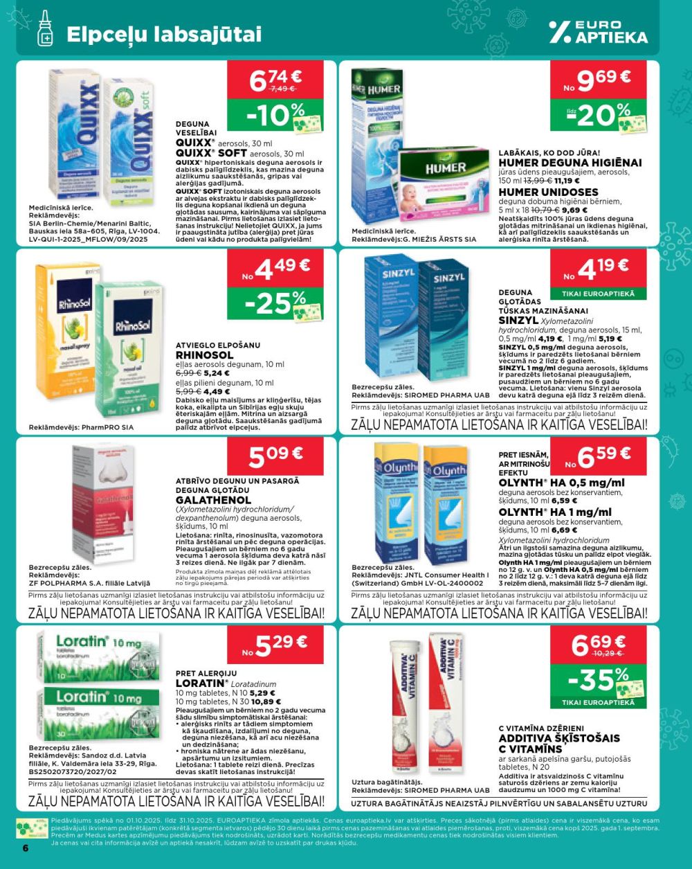 euroaptieka - EUROAPTIEKA (01.10.2025 - 31.10.2025) - page: 6