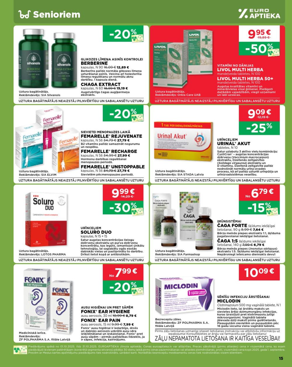 euroaptieka - EUROAPTIEKA (01.10.2025 - 31.10.2025) - page: 15