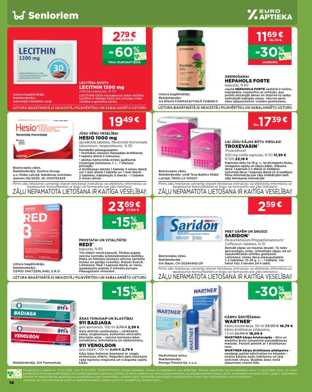 euroaptieka - EUROAPTIEKA (01.10.2025 - 31.10.2025) - page: 14