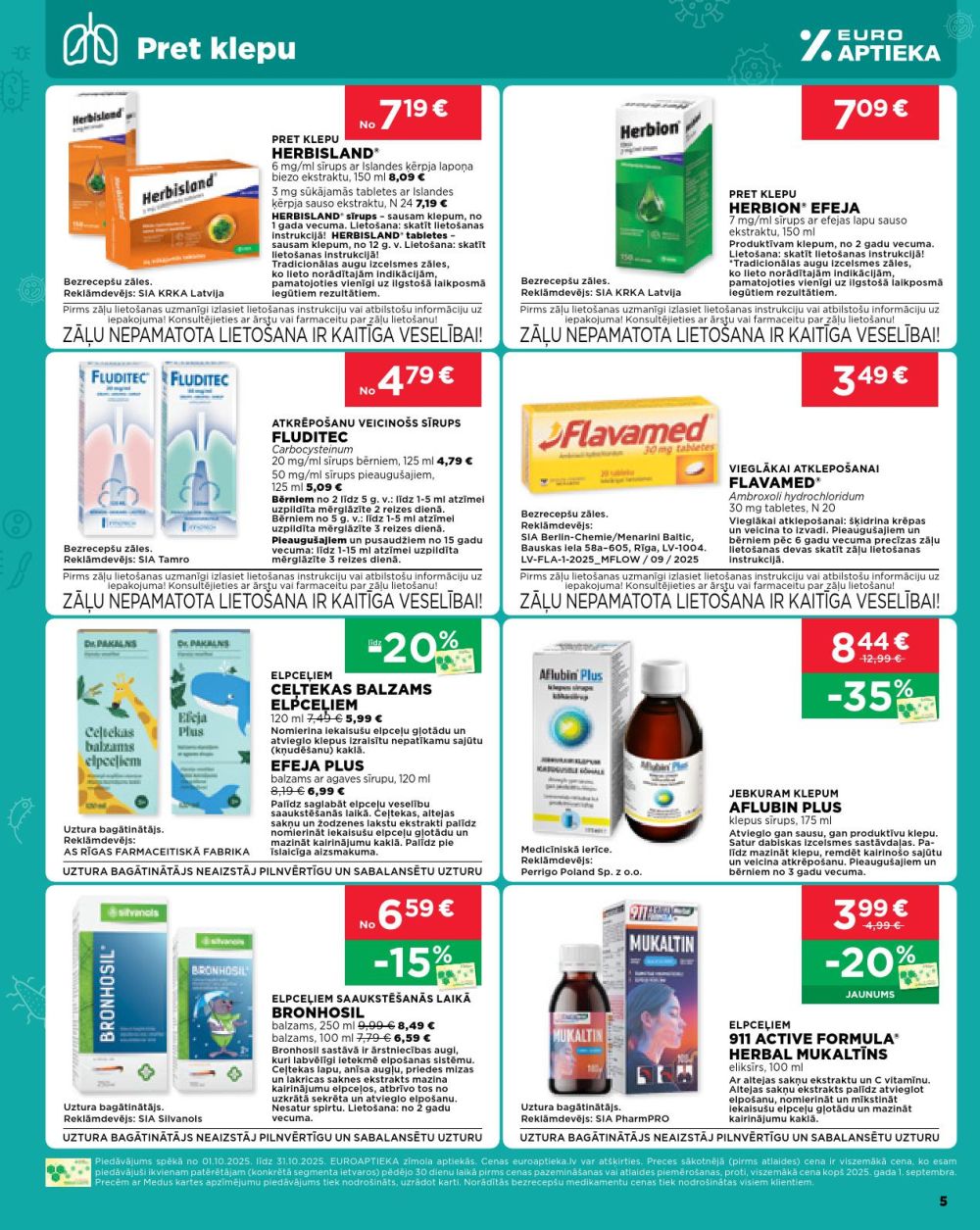 euroaptieka - EUROAPTIEKA (01.10.2025 - 31.10.2025) - page: 5