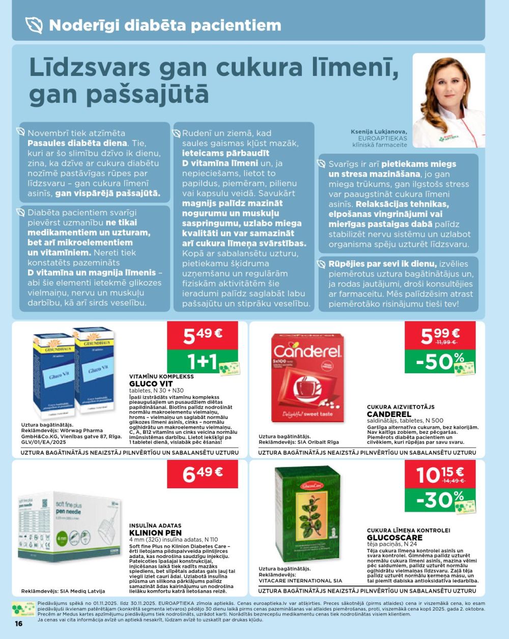 euroaptieka - EUROAPTIEKA (01.11.2025 - 30.11.2025) - page: 16