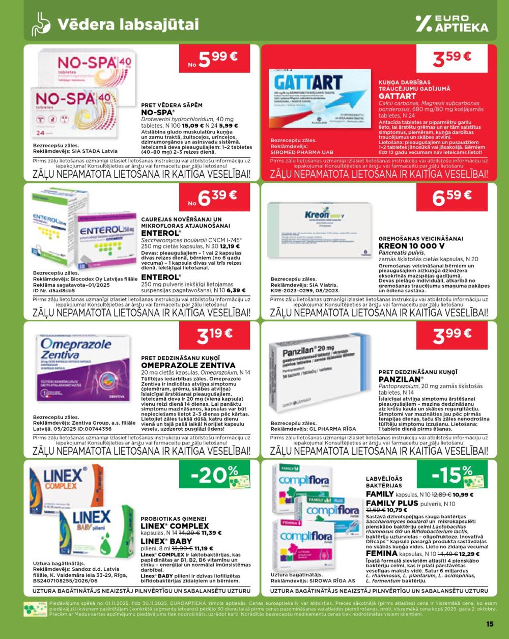 euroaptieka - EUROAPTIEKA (01.11.2025 - 30.11.2025) - page: 15