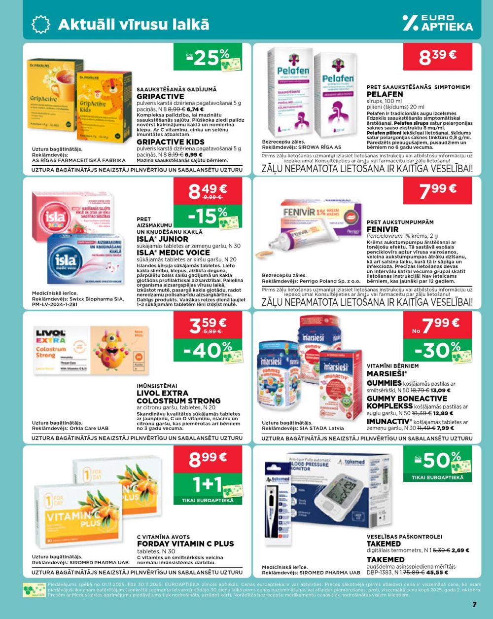 euroaptieka - EUROAPTIEKA (01.11.2025 - 30.11.2025) - page: 7