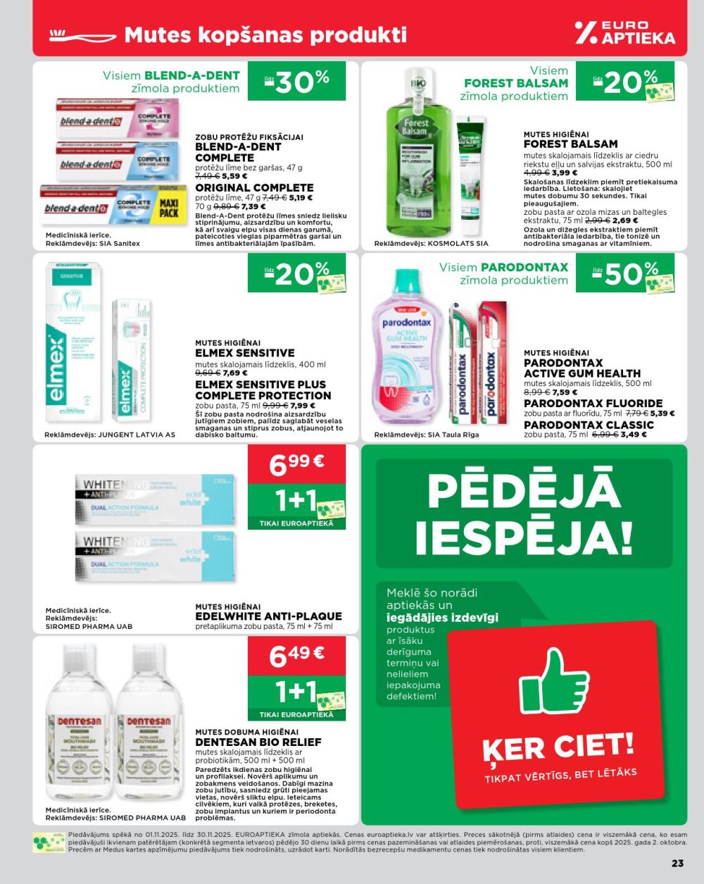 euroaptieka - EUROAPTIEKA (01.11.2025 - 30.11.2025) - page: 23