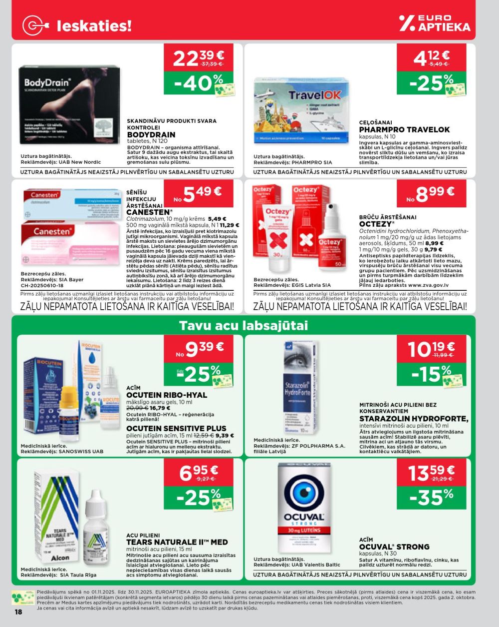 euroaptieka - EUROAPTIEKA (01.11.2025 - 30.11.2025) - page: 18