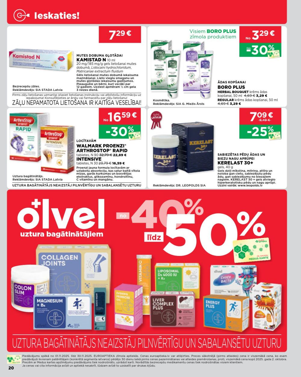 euroaptieka - EUROAPTIEKA (01.11.2025 - 30.11.2025) - page: 20