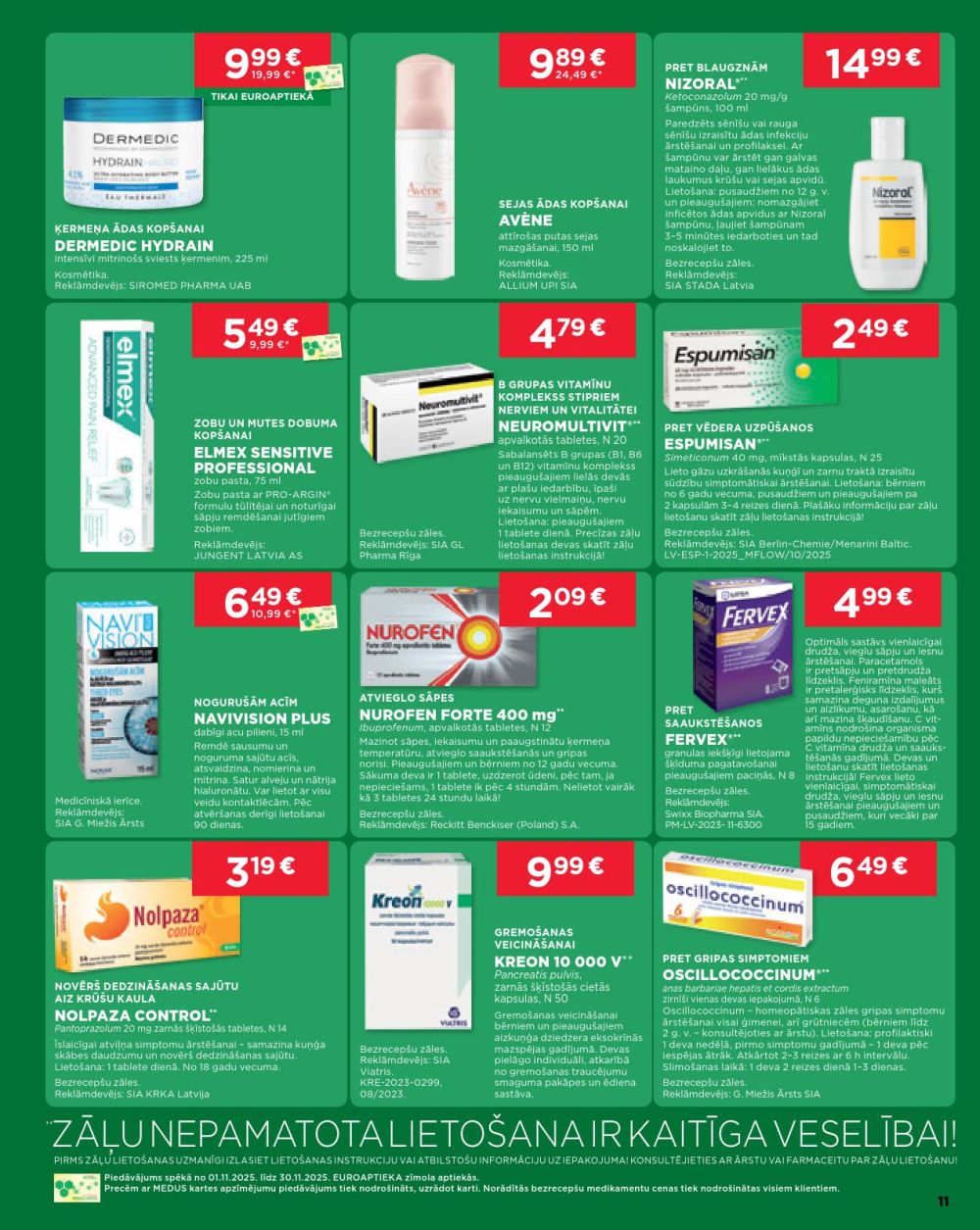 euroaptieka - EUROAPTIEKA (01.11.2025 - 30.11.2025) - page: 11