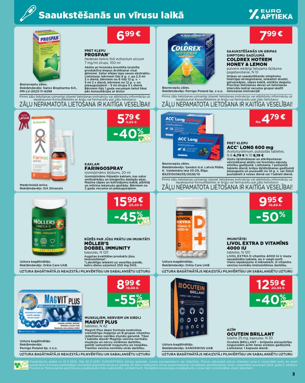 euroaptieka - EUROAPTIEKA (01.11.2025 - 30.11.2025) - page: 3