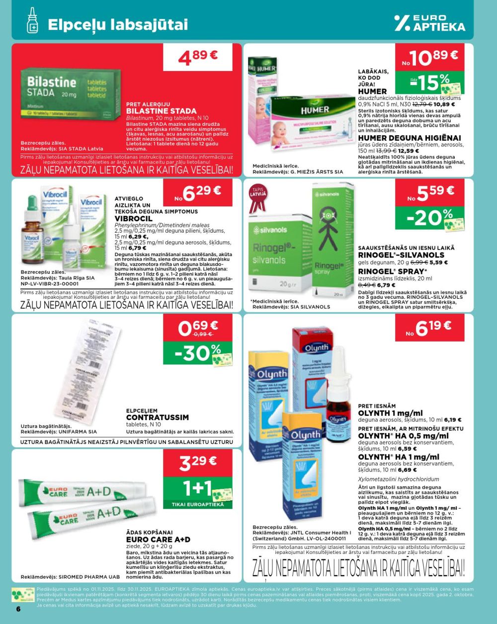 euroaptieka - EUROAPTIEKA (01.11.2025 - 30.11.2025) - page: 6