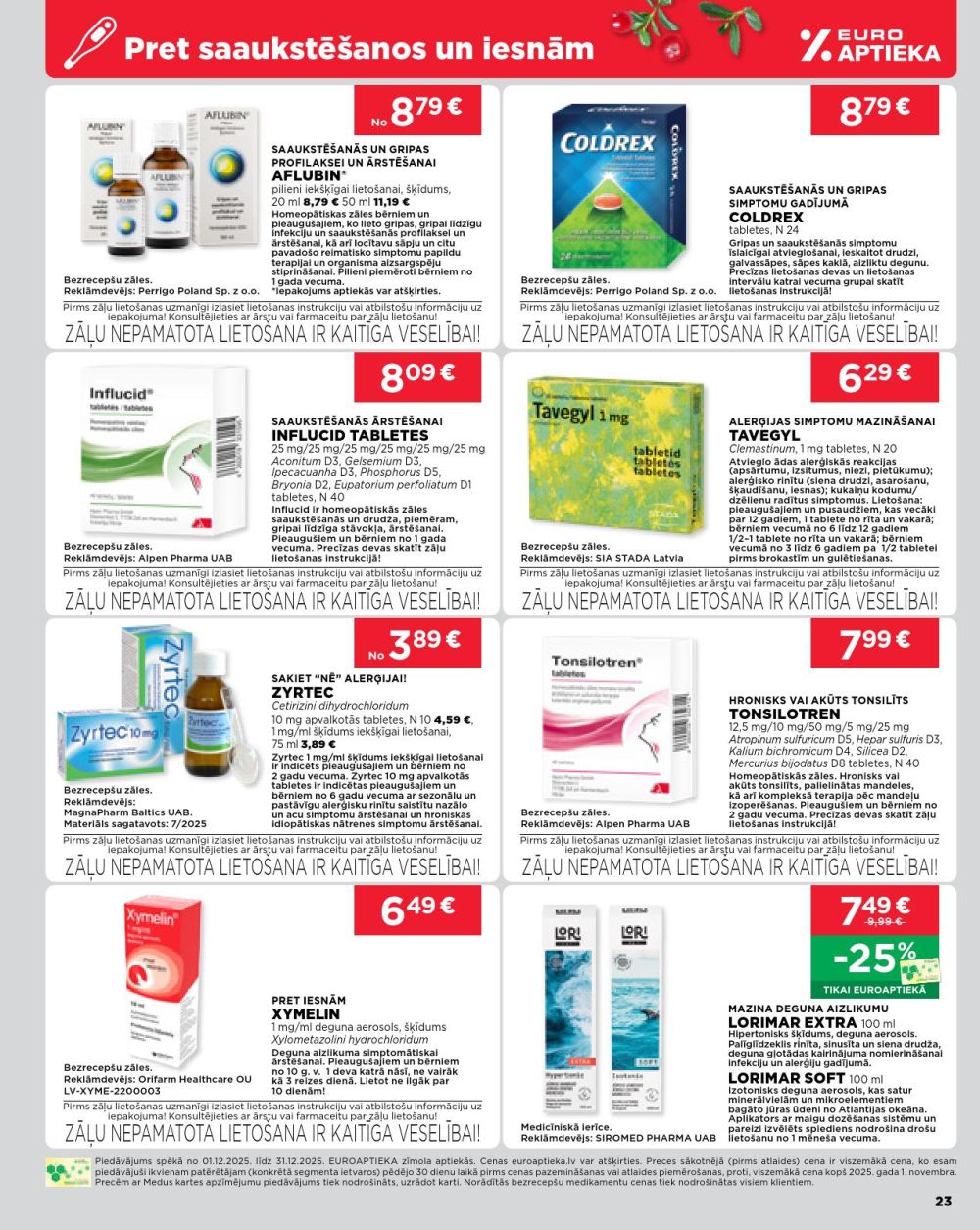 euroaptieka - EUROAPTIEKA (01.12.2025 - 31.12.2025) - page: 23