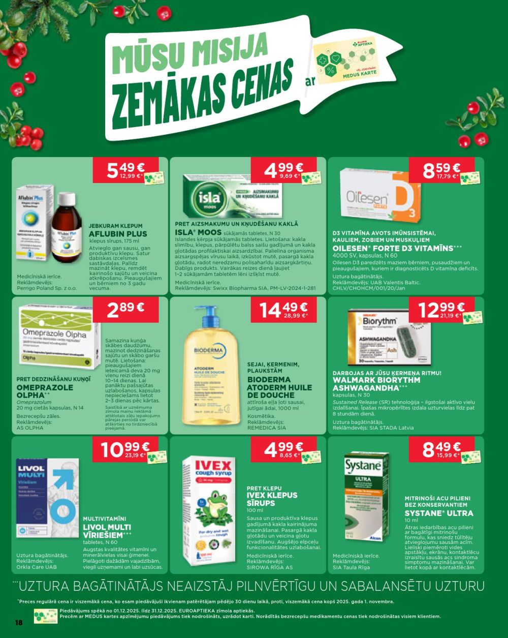 euroaptieka - EUROAPTIEKA (01.12.2025 - 31.12.2025) - page: 18