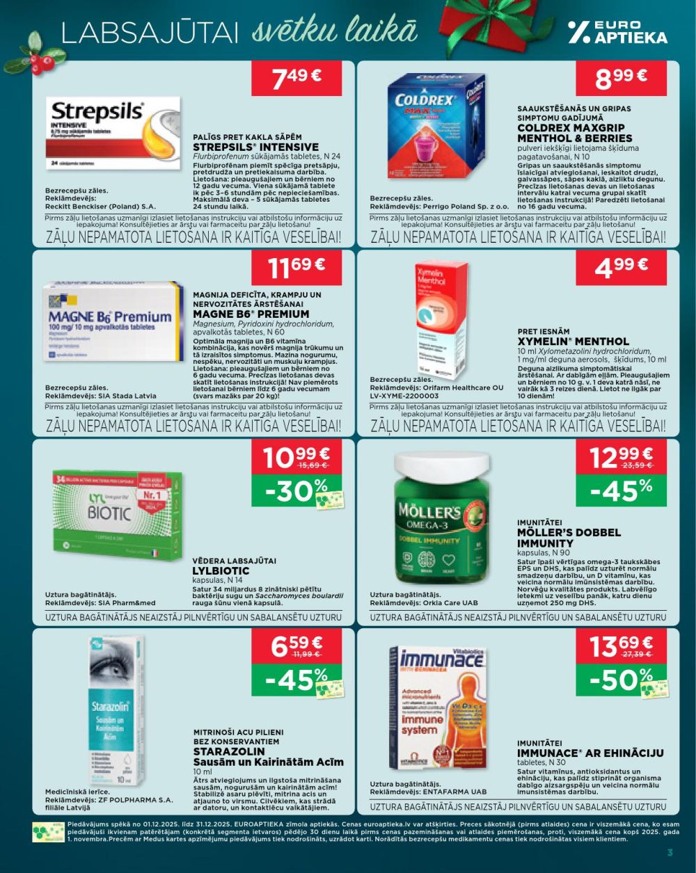 euroaptieka - EUROAPTIEKA (01.12.2025 - 31.12.2025) - page: 3