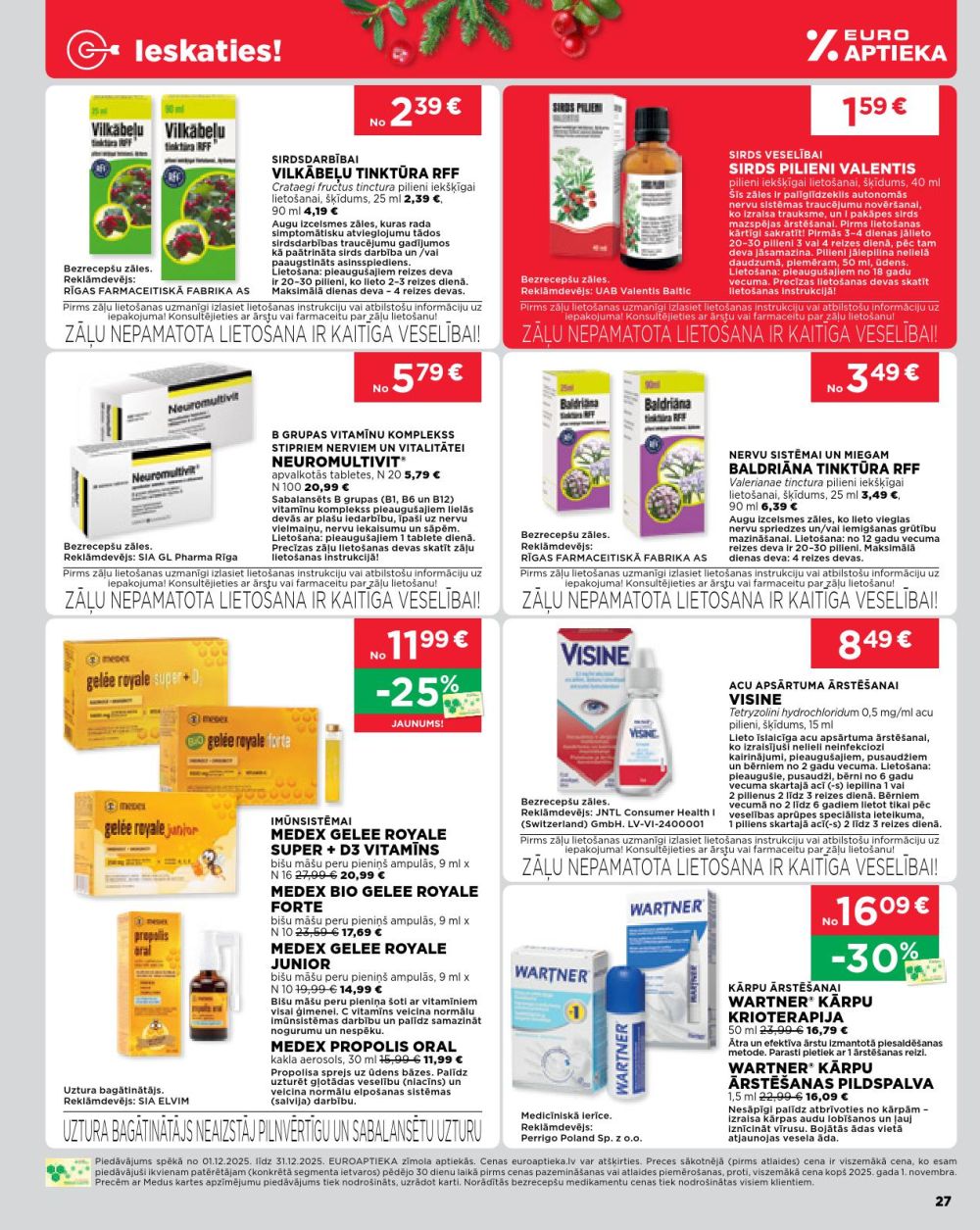 euroaptieka - EUROAPTIEKA (01.12.2025 - 31.12.2025) - page: 27
