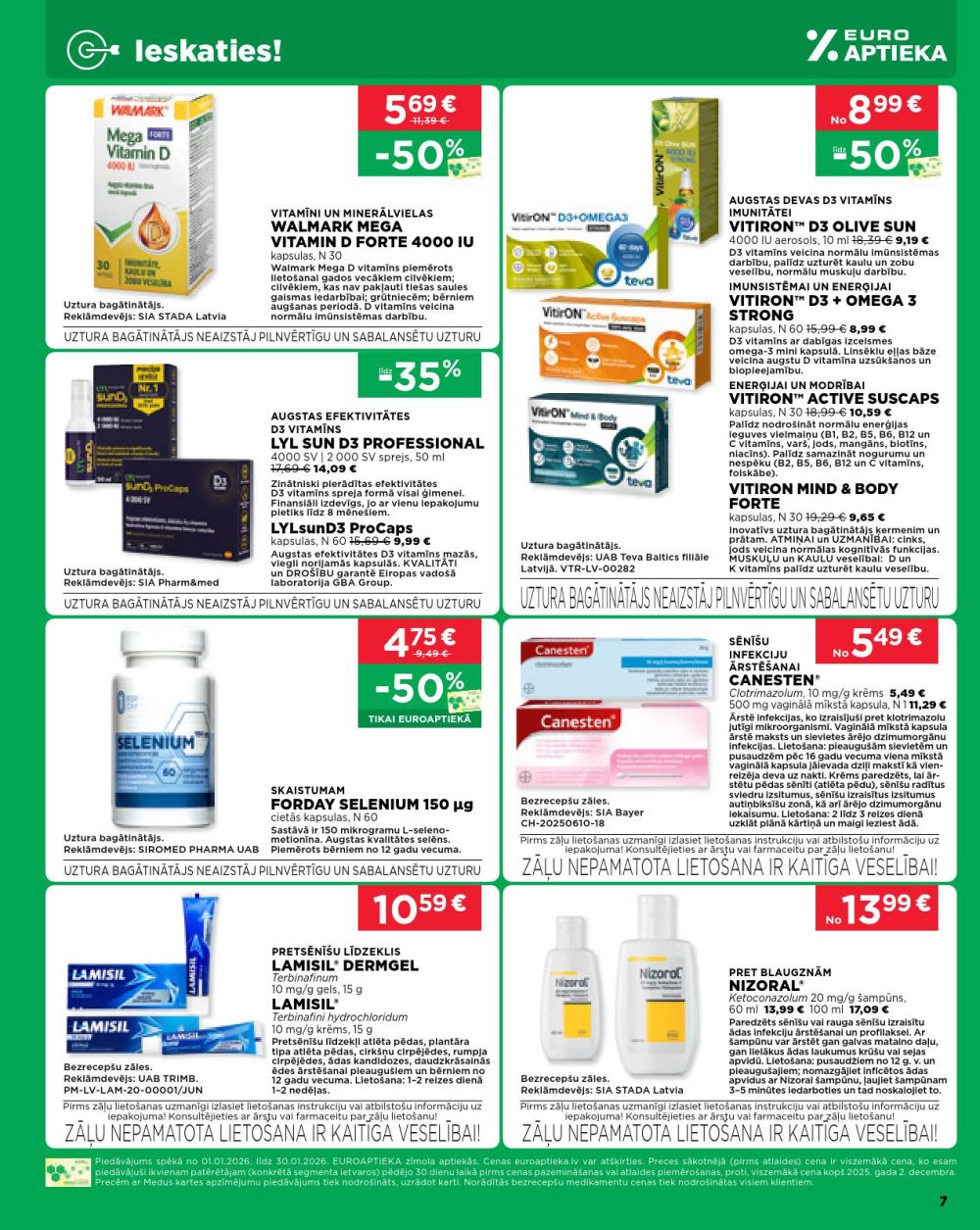 euroaptieka - EUROAPTIEKA (01.01.2026 - 31.01.2026) - page: 7