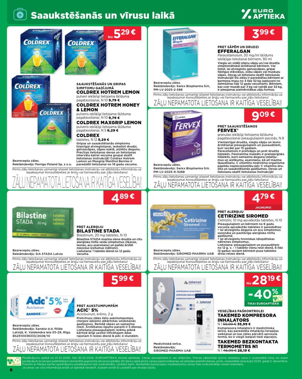 euroaptieka - EUROAPTIEKA (01.01.2026 - 31.01.2026) - page: 6