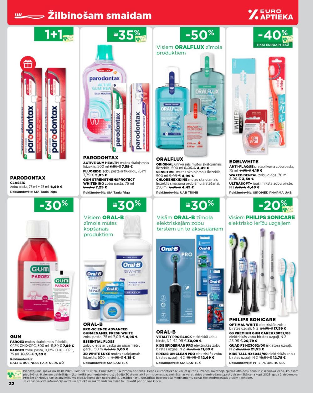 euroaptieka - EUROAPTIEKA (01.01.2026 - 31.01.2026) - page: 22