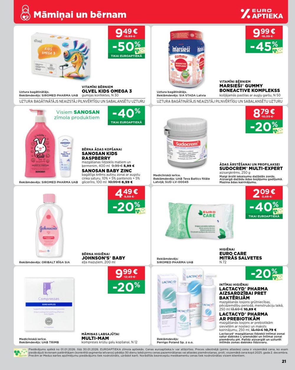 euroaptieka - EUROAPTIEKA (01.01.2026 - 31.01.2026) - page: 21