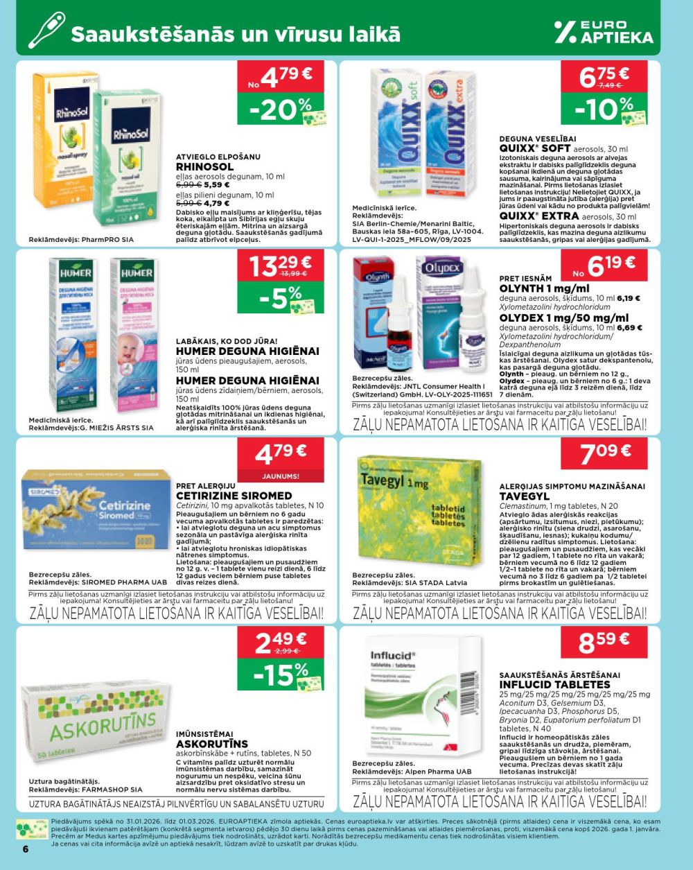 euroaptieka - EUROAPTIEKA (31.01.2026 - 01.03.2026) - page: 6