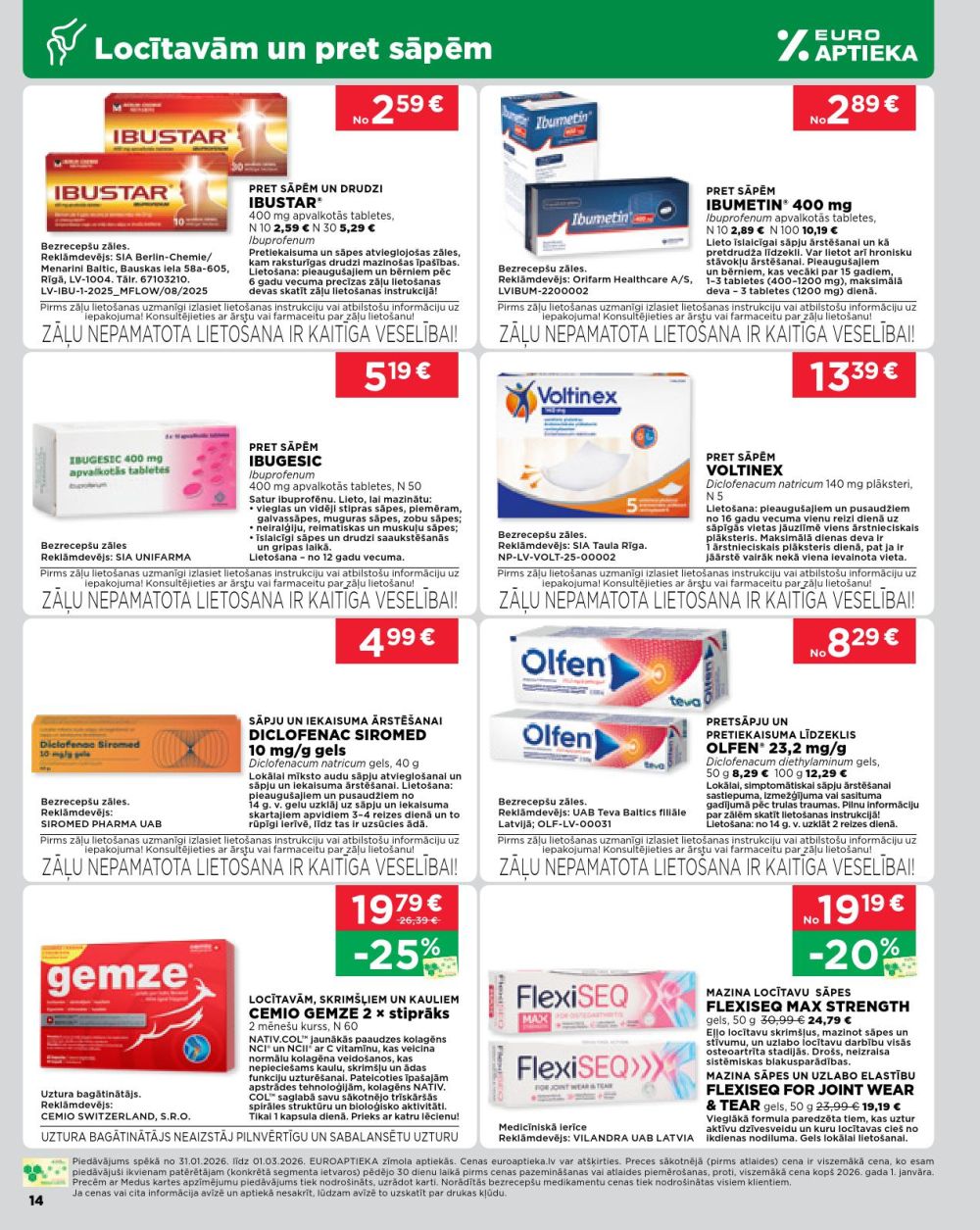 euroaptieka - EUROAPTIEKA (31.01.2026 - 01.03.2026) - page: 14