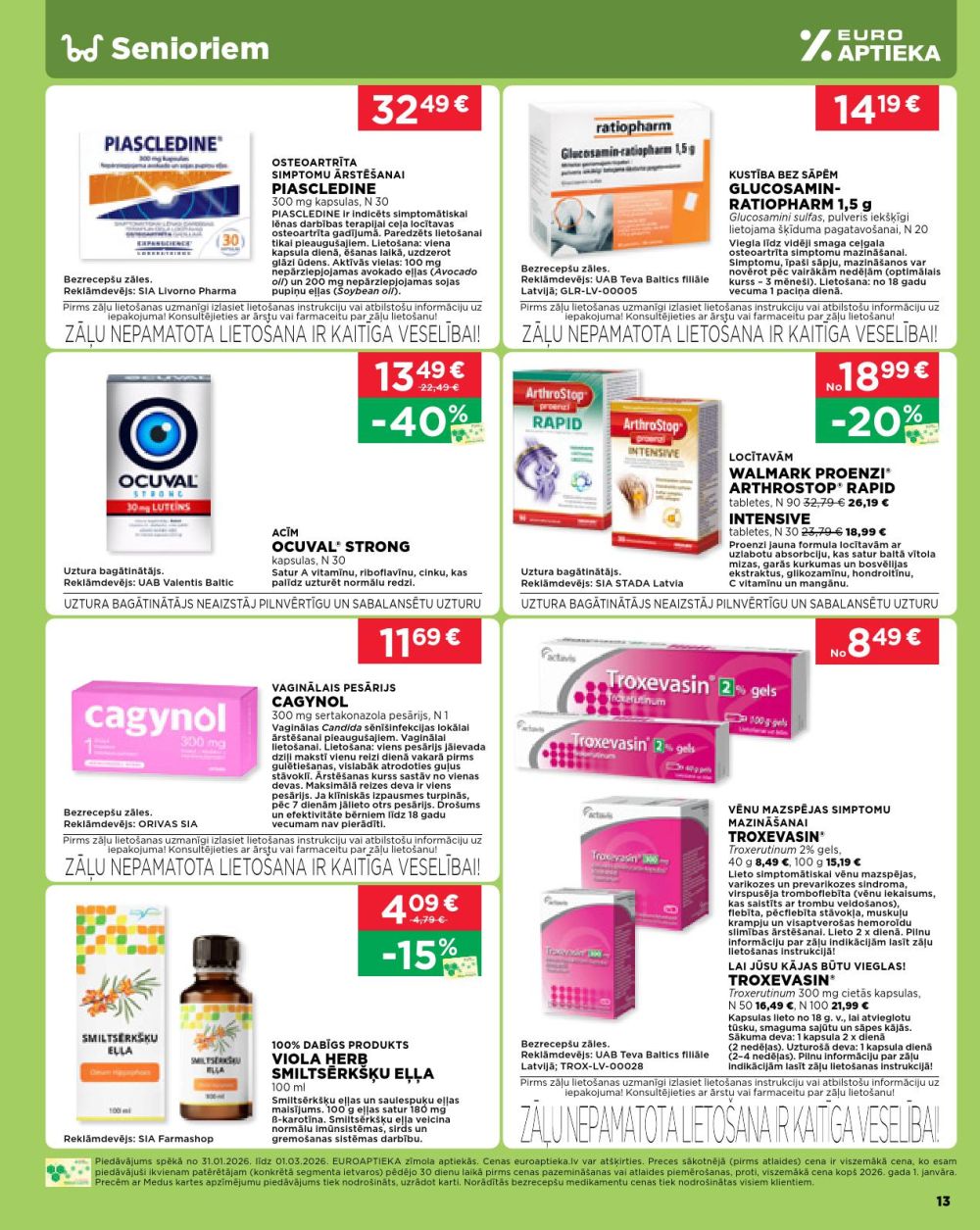 euroaptieka - EUROAPTIEKA (31.01.2026 - 01.03.2026) - page: 13