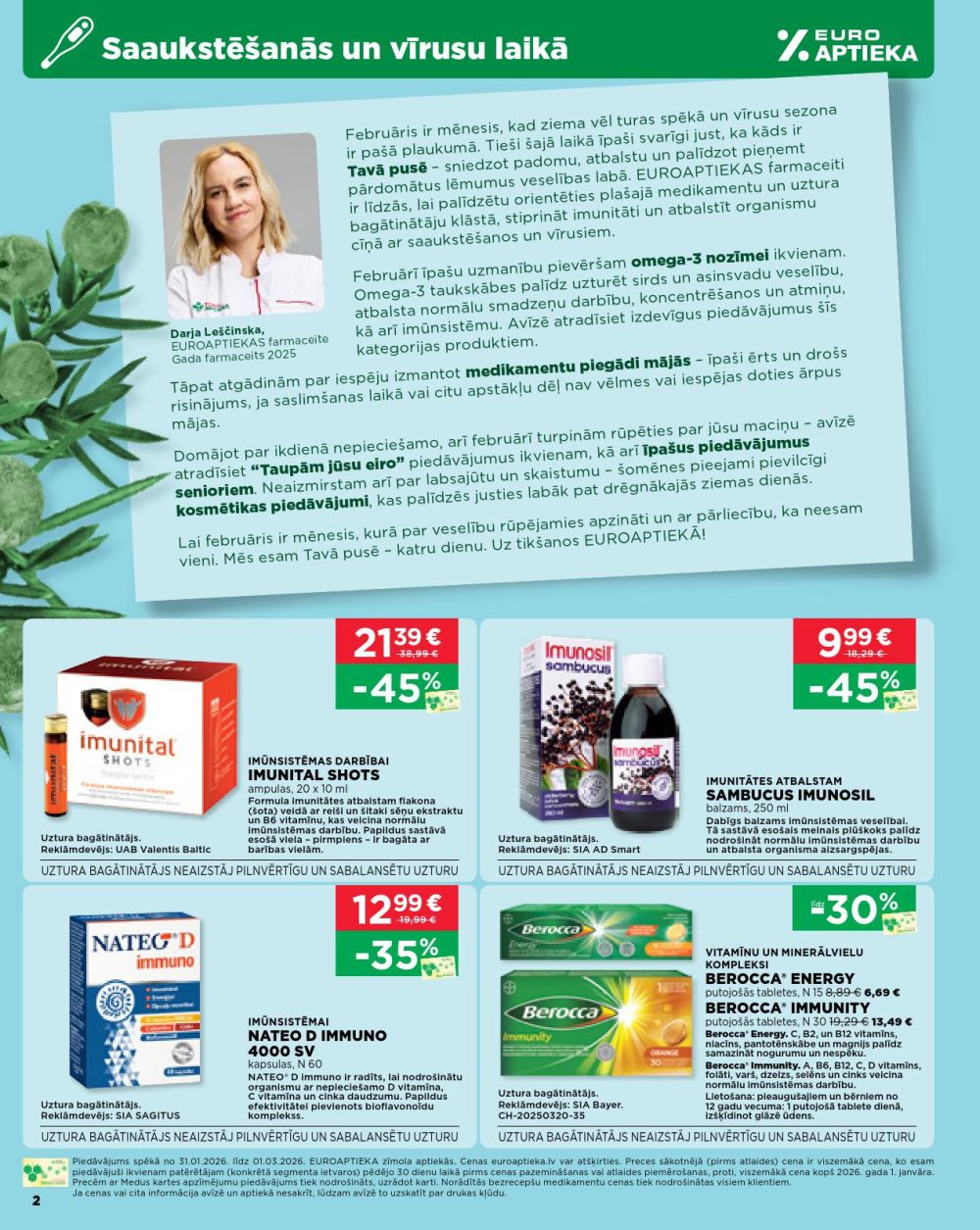 euroaptieka - EUROAPTIEKA (31.01.2026 - 01.03.2026) - page: 2