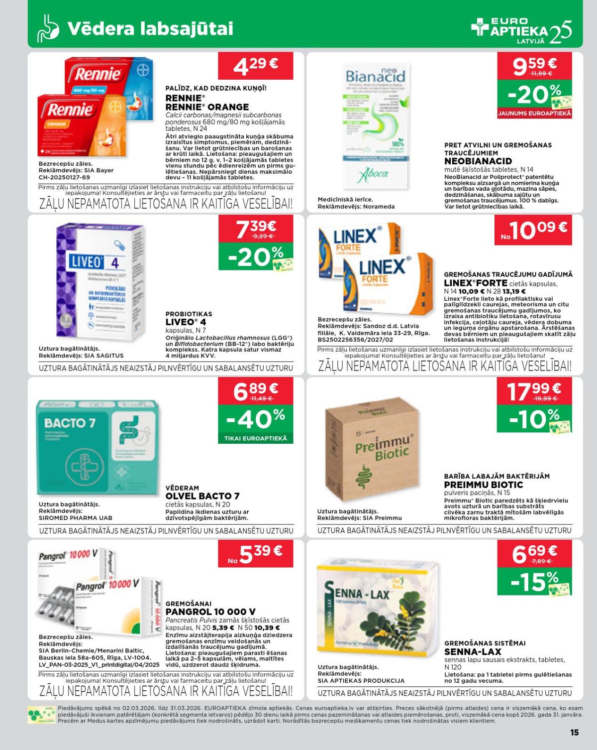euroaptieka - EUROAPTIEKA (02.03.2026 - 31.03.2026) - page: 8