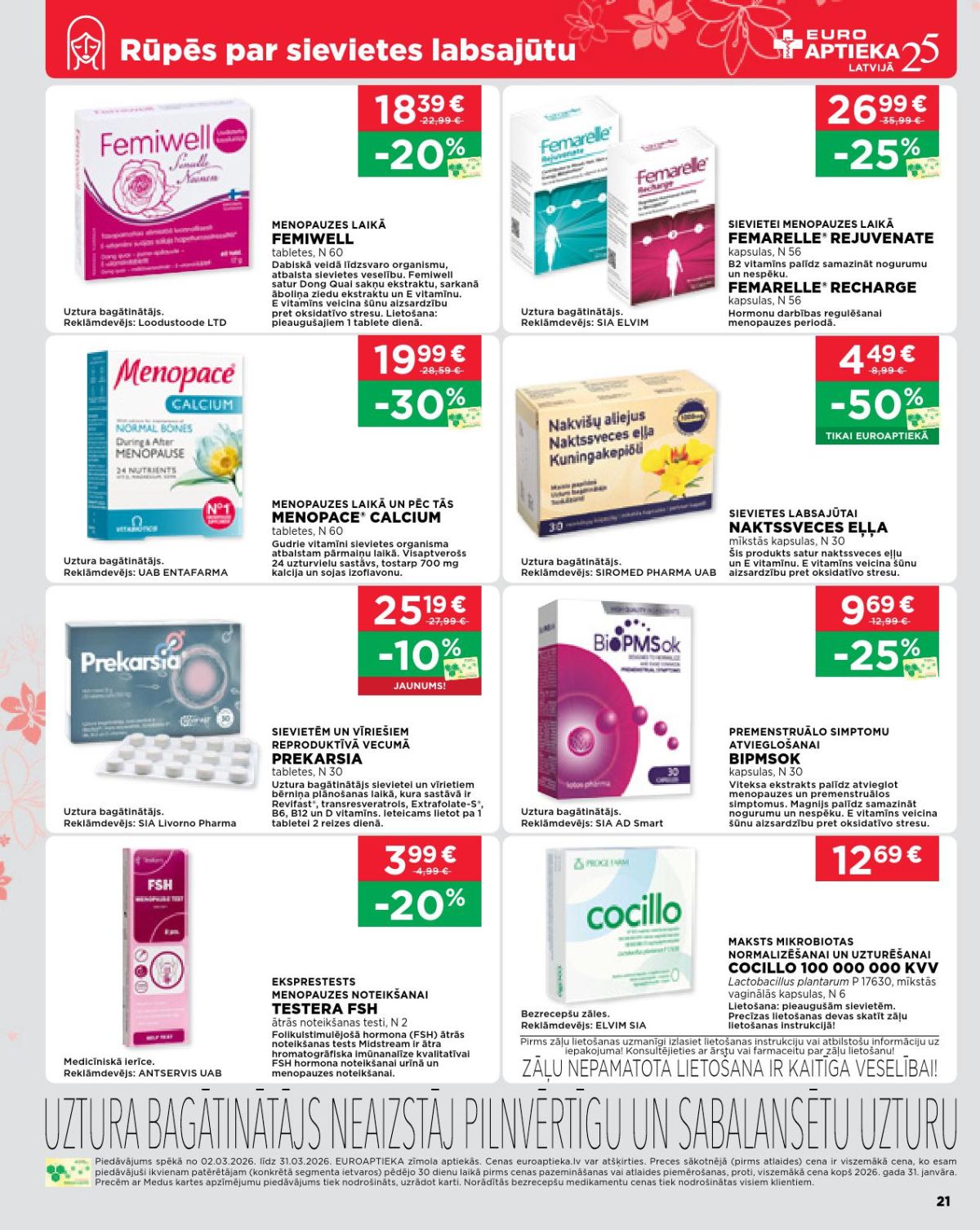 euroaptieka - EUROAPTIEKA (02.03.2026 - 31.03.2026) - page: 11