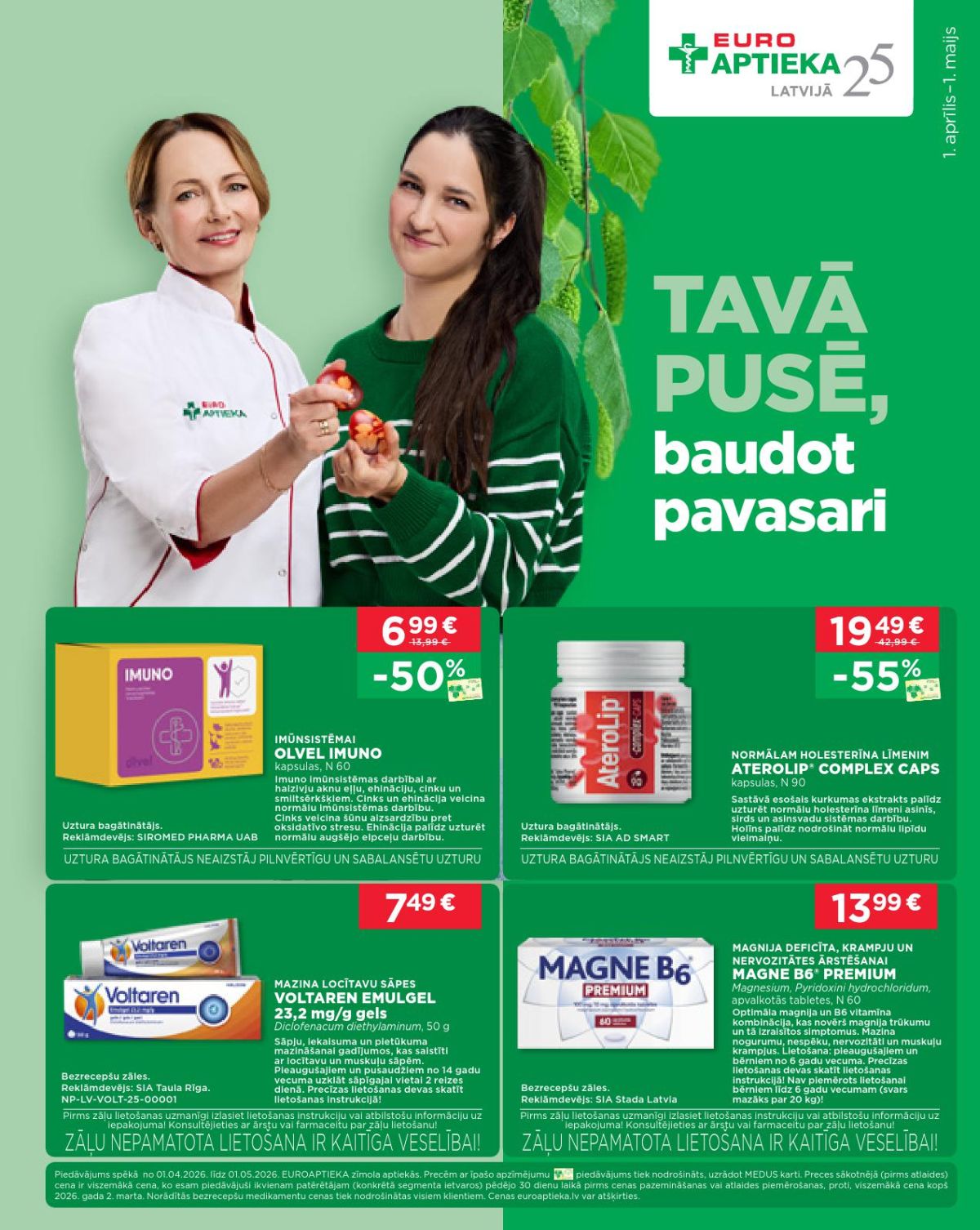 euroaptieka - EUROAPTIEKA (01.04.2026 - 01.05.2026)