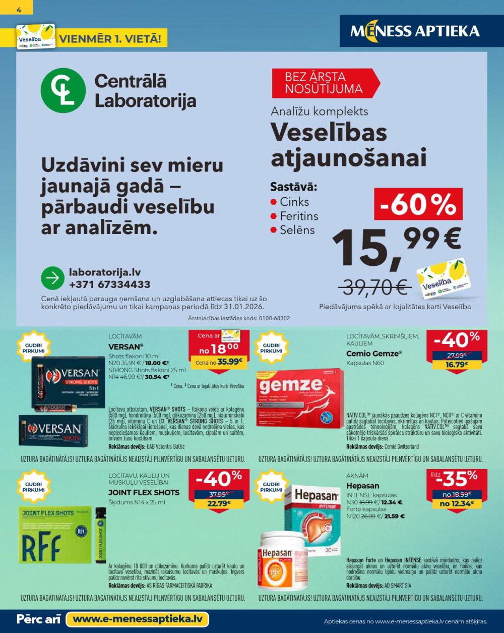 meness-aptieka - MĒNESS APTIEKA (01.01.2026 - 31.01.2026) - page: 4