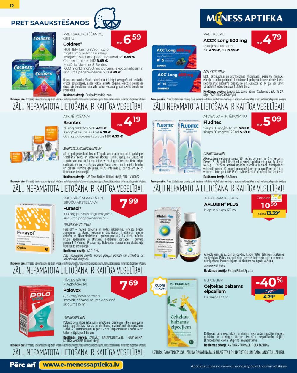 meness-aptieka - MĒNESS APTIEKA (01.01.2026 - 31.01.2026) - page: 12