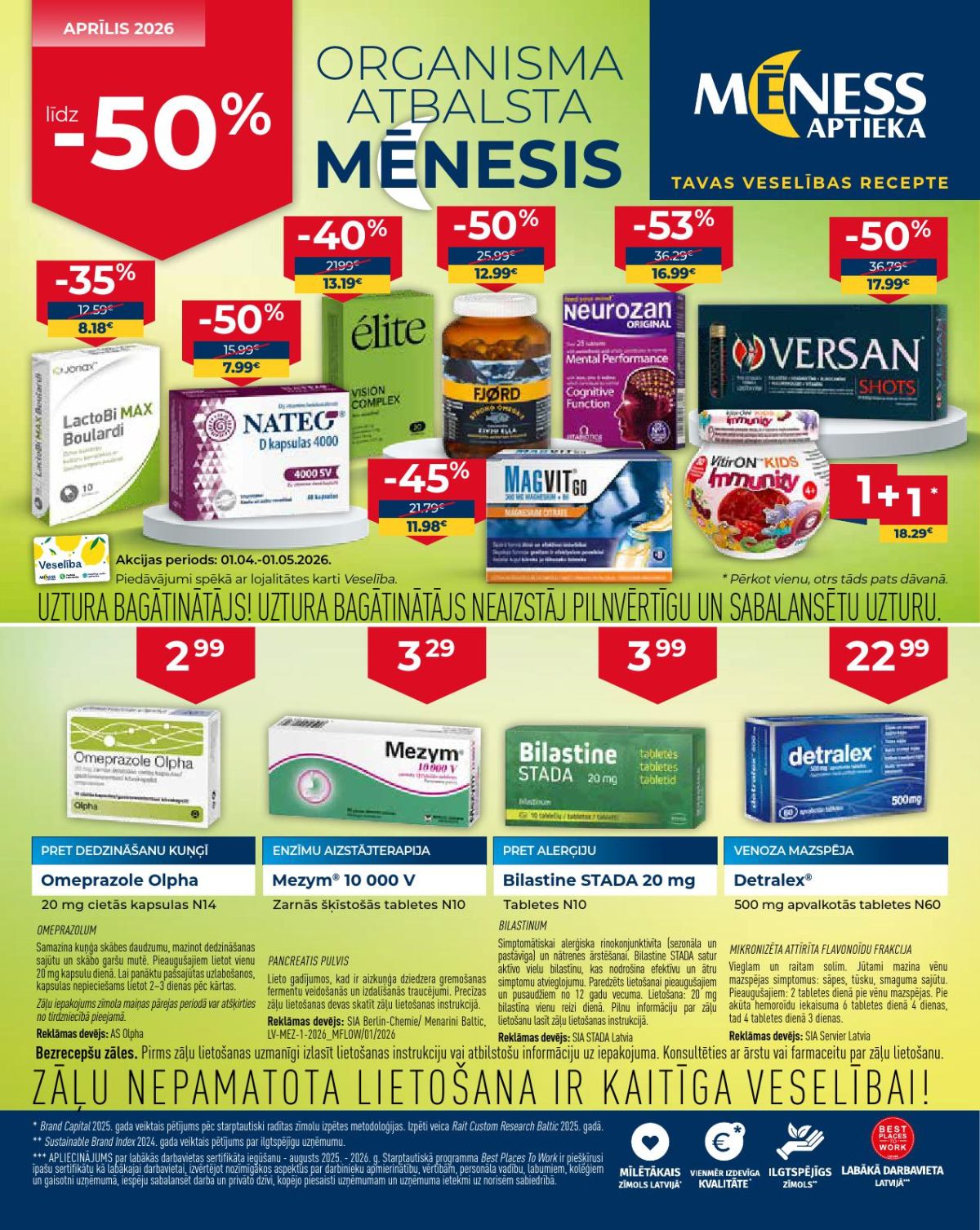 meness-aptieka - MĒNESS APTIEKA (01.04.2026 - 30.04.2026)