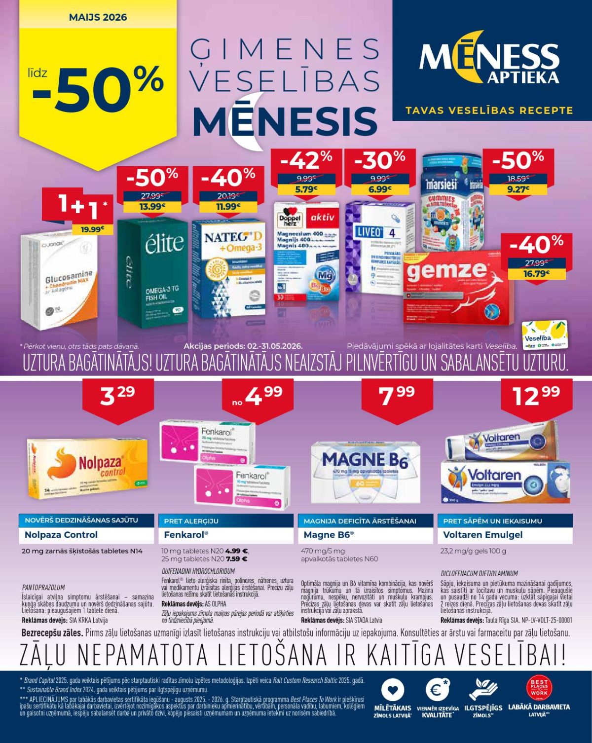 meness-aptieka - MĒNESS APTIEKA (01.05.2026 - 31.05.2026) - page: 1