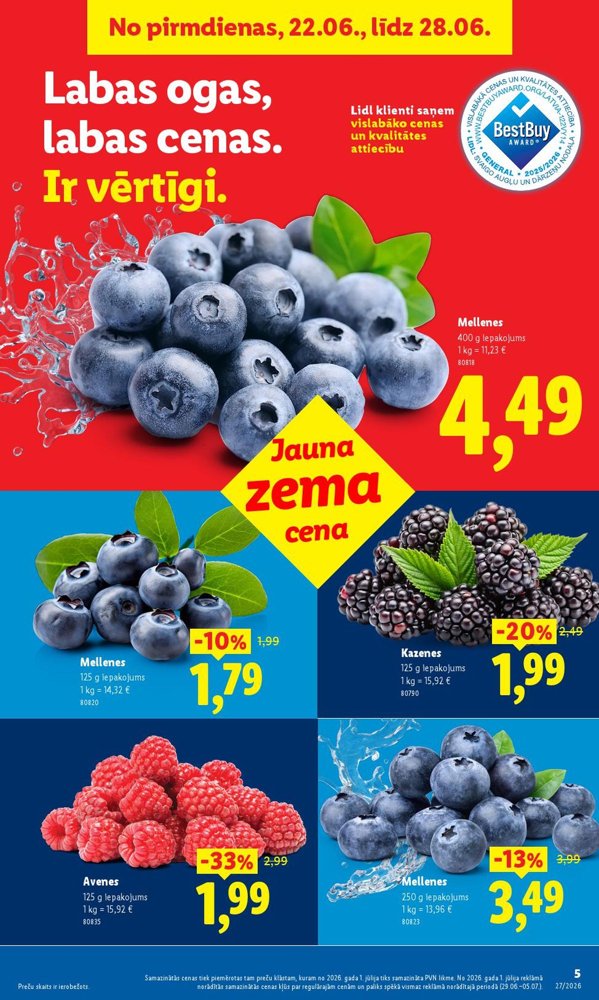 lidl - LIDL - Aktuālais akciju buklets (23.06.2026 - 05.07.2026) - page: 3