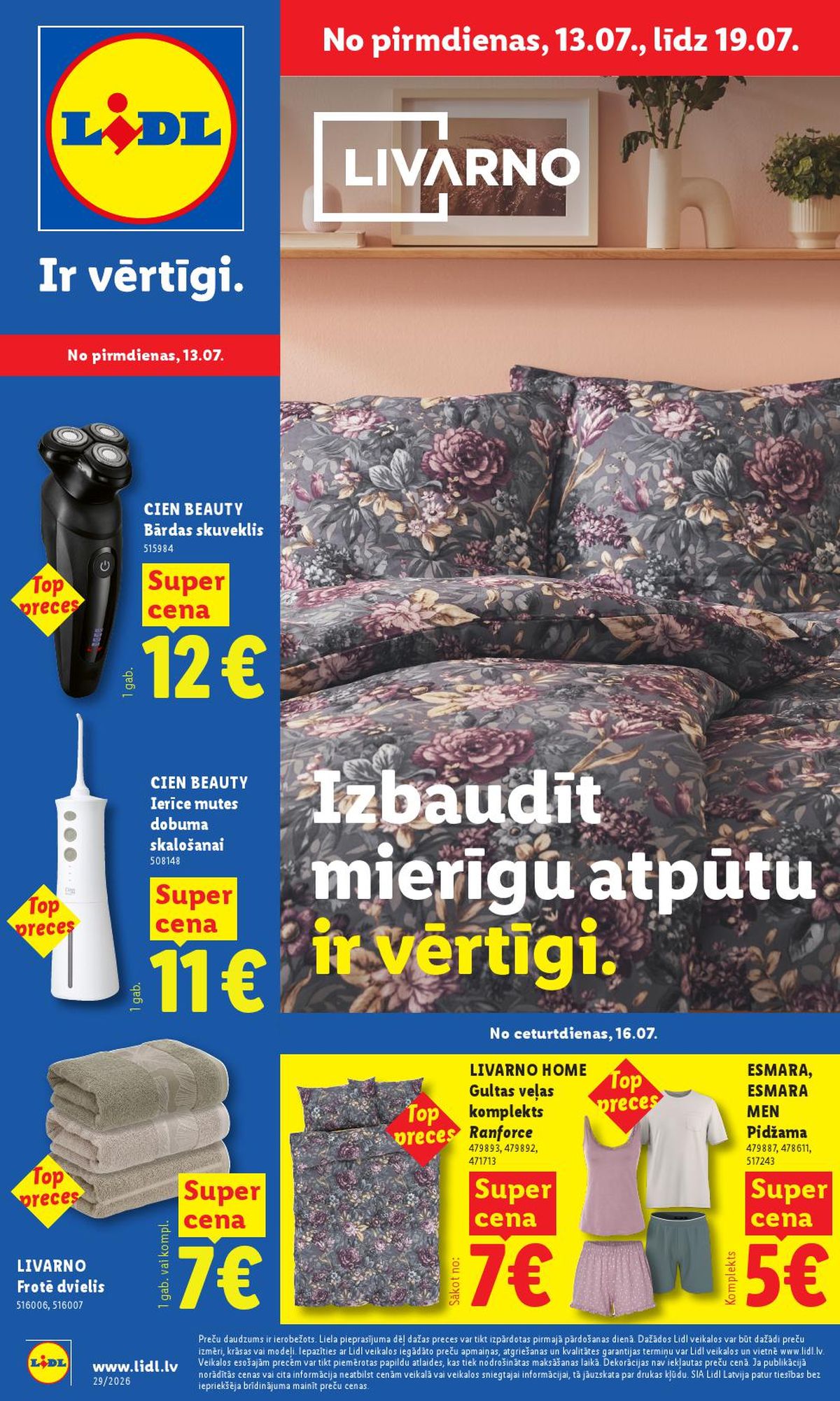 lidl - LIDL - Nepārtikas preču piedāvājums (13.07.2026 - 19.07.2026)